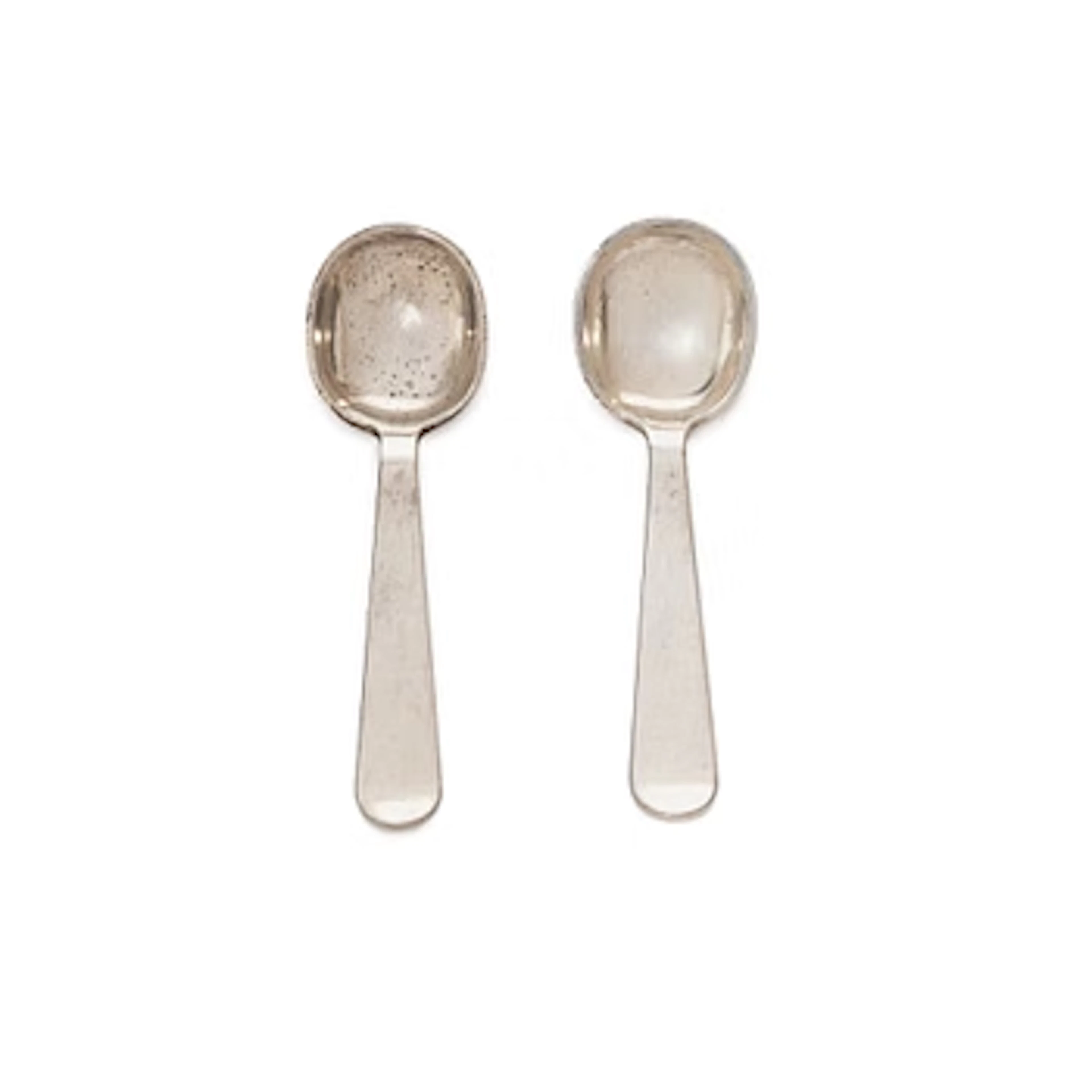 Wiwen Nilsson, Salt spoons, a pair, silver, Anders Nilsson, Lund 1948.