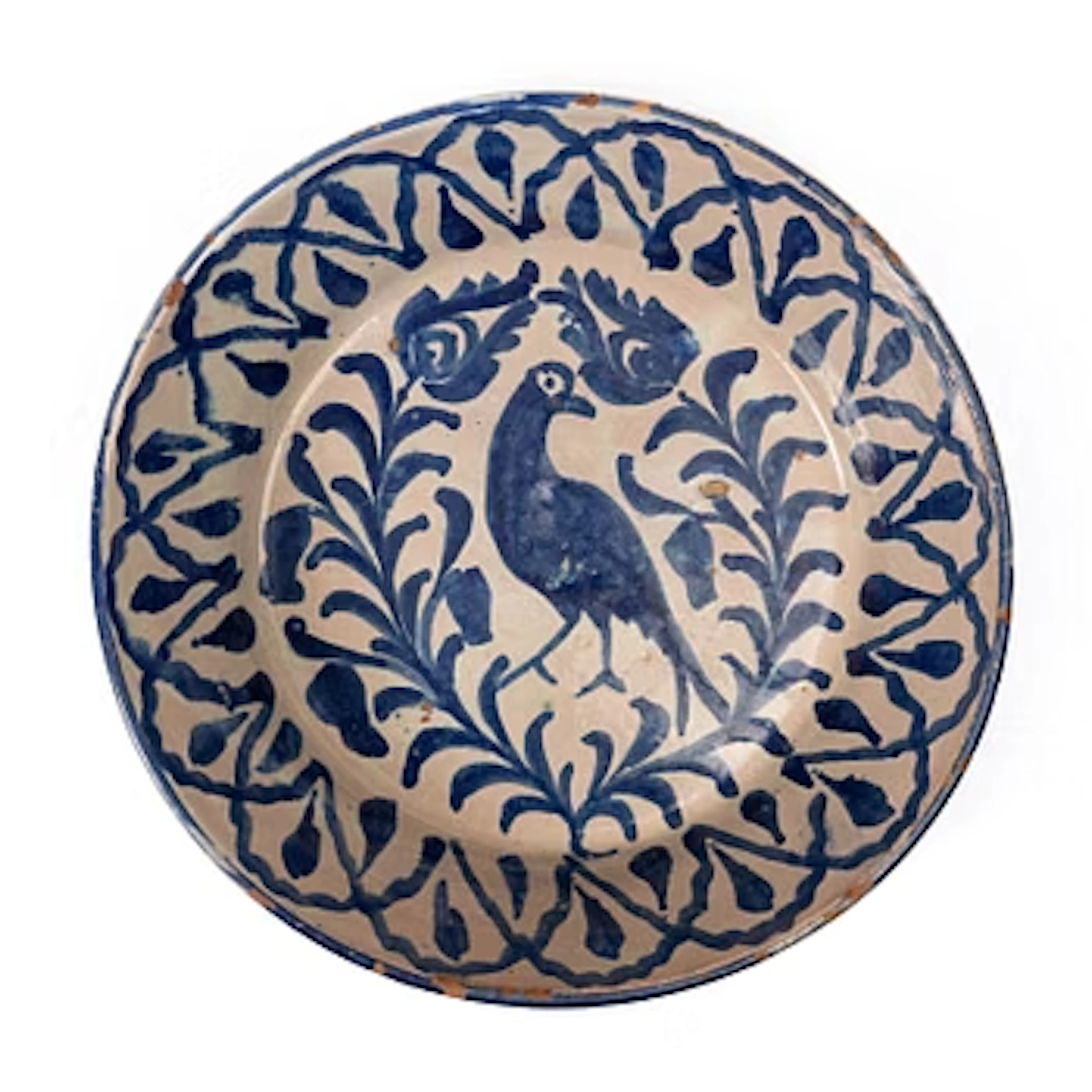 A bowl, faience, Spain, 19th century.
