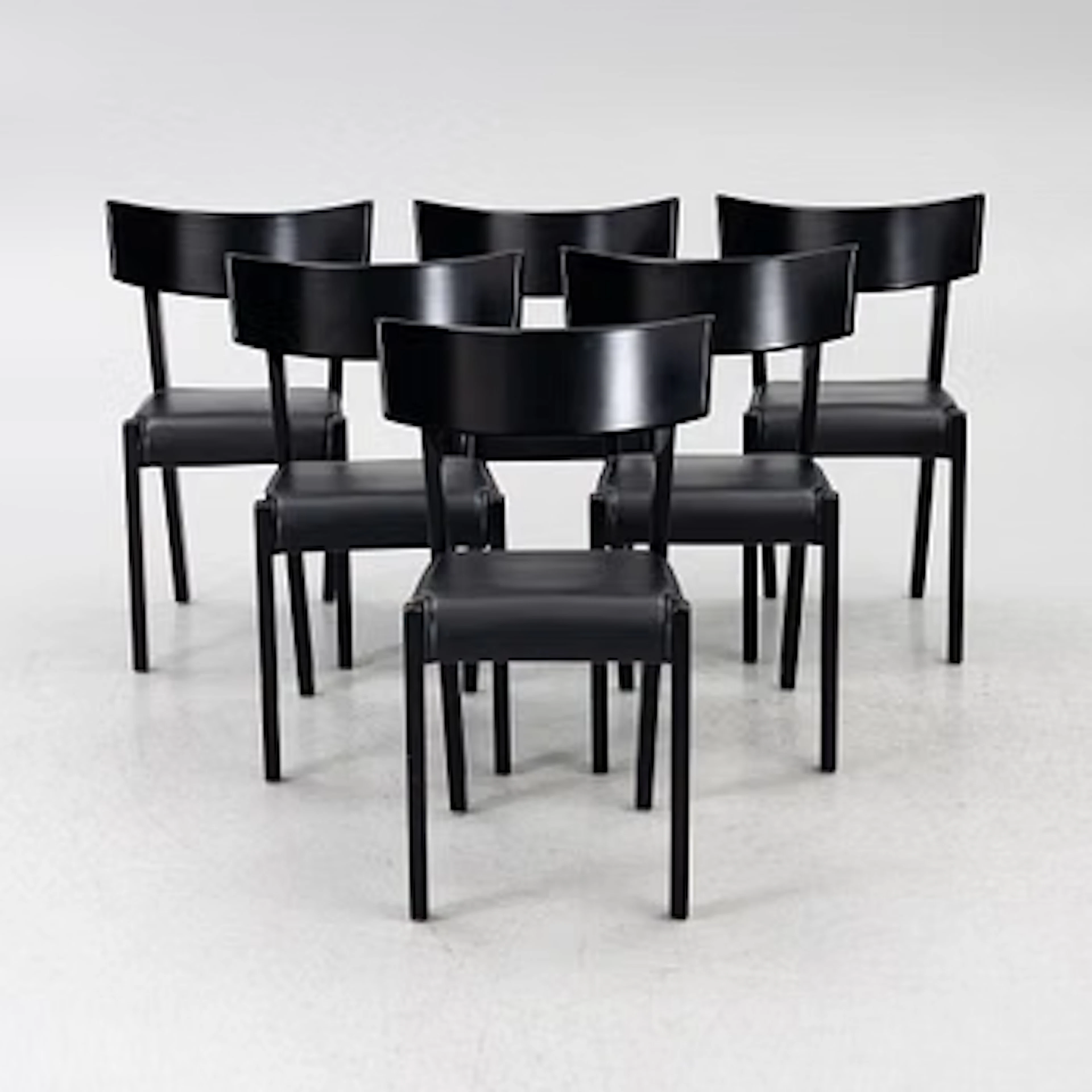 Ralf Lindberg, chairs, 6, “Tati”, Gärsnäs, designed in 1989.