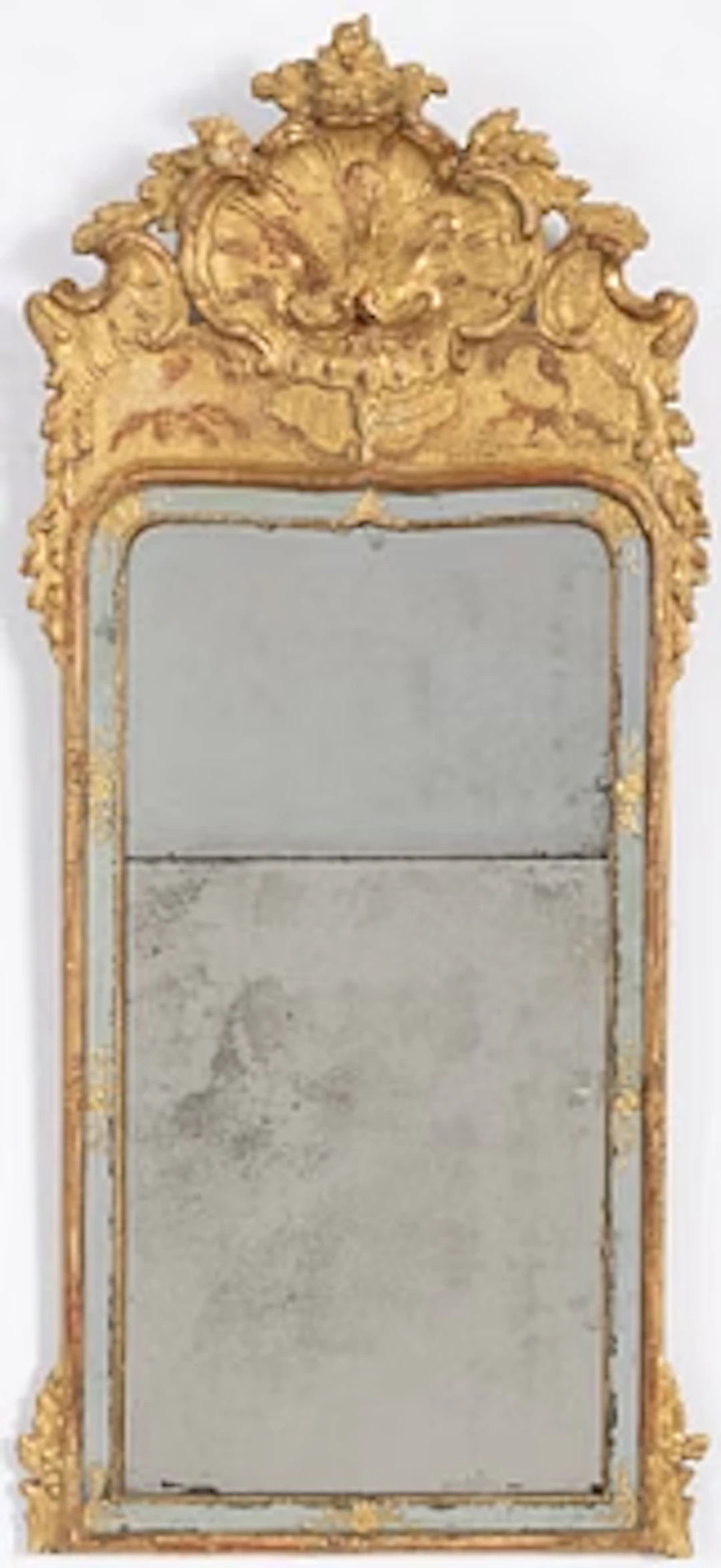 A rococo mirror, second part of the 18th Century.
