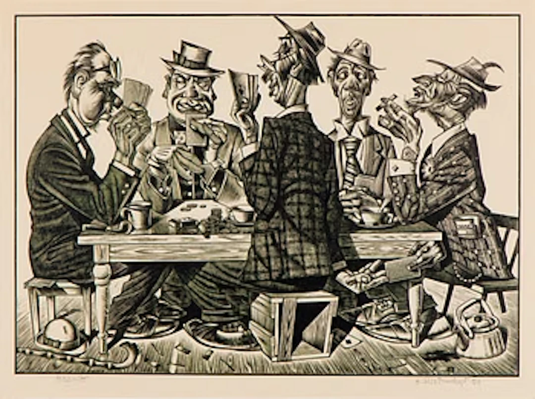 Aleksander Ristmägi, Card Players.