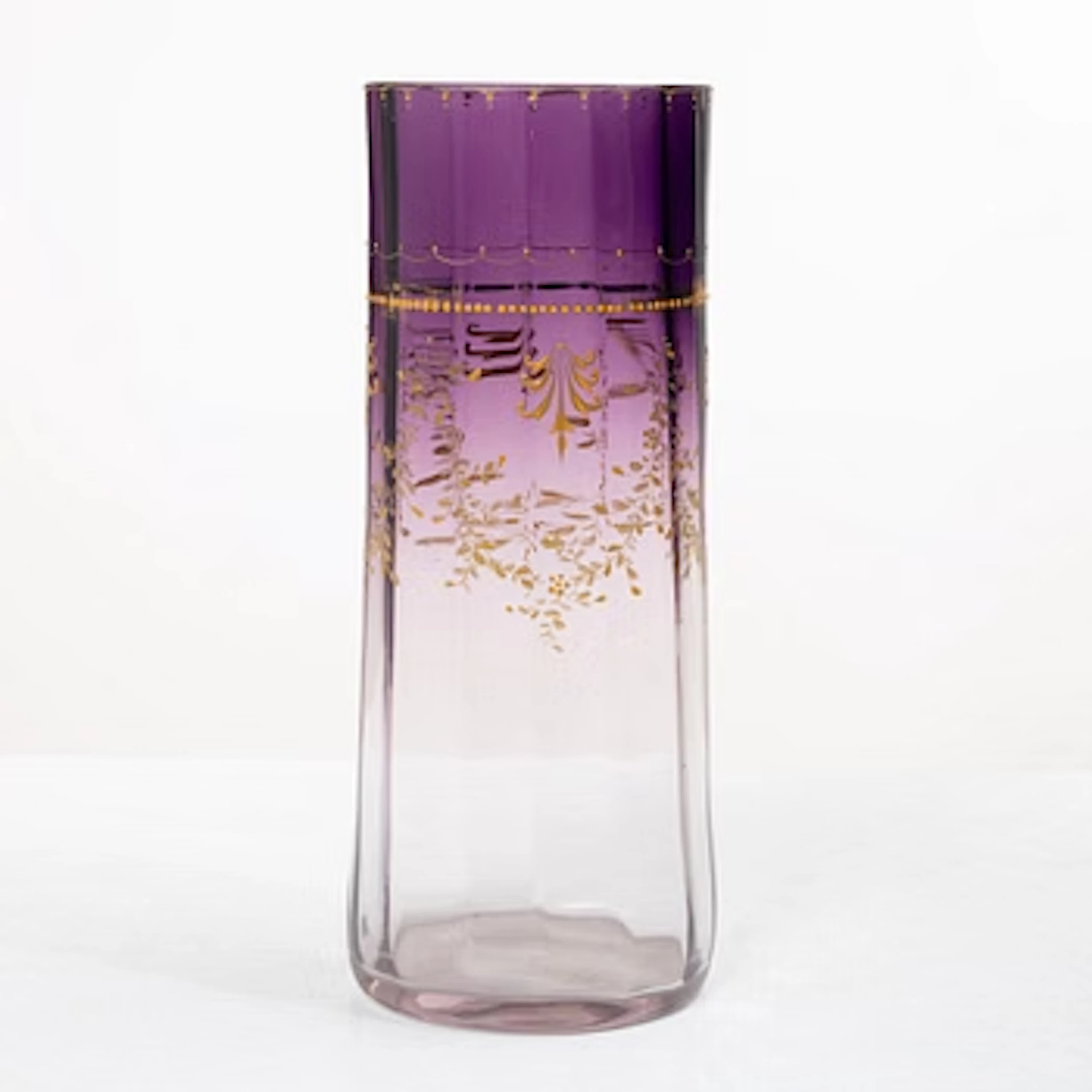 A glass vase, Moser, Karlsbad, circa 1900.