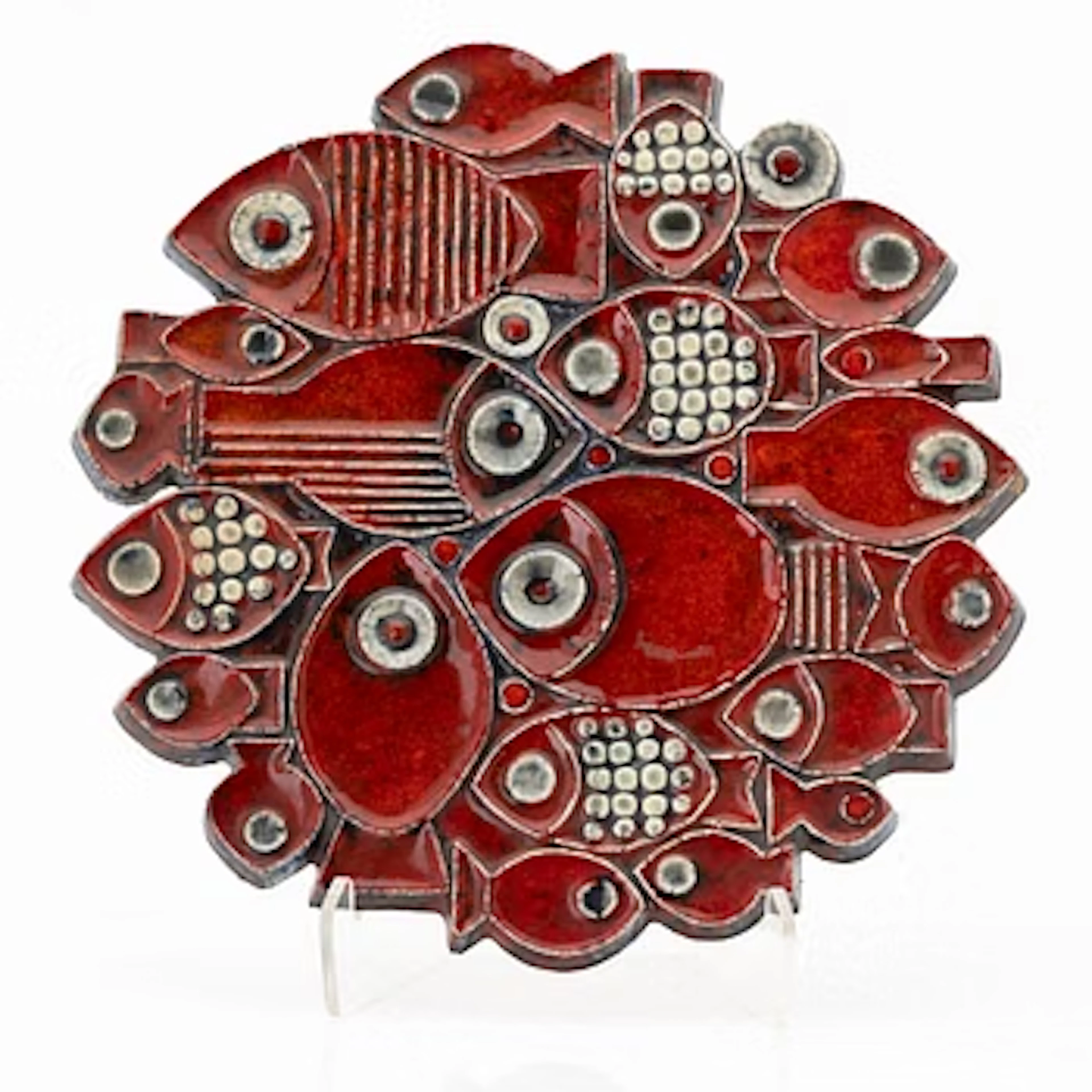 Britt-Louise Sundell, Wall plaque, Gustavsberg, 1960s.