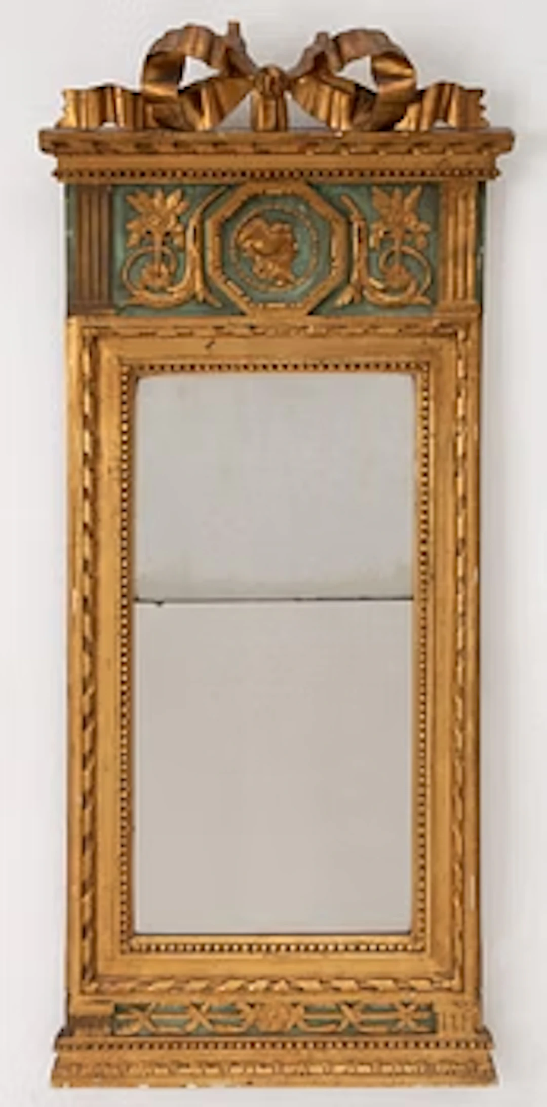 A late Gustavian mirror, late 18th Century.