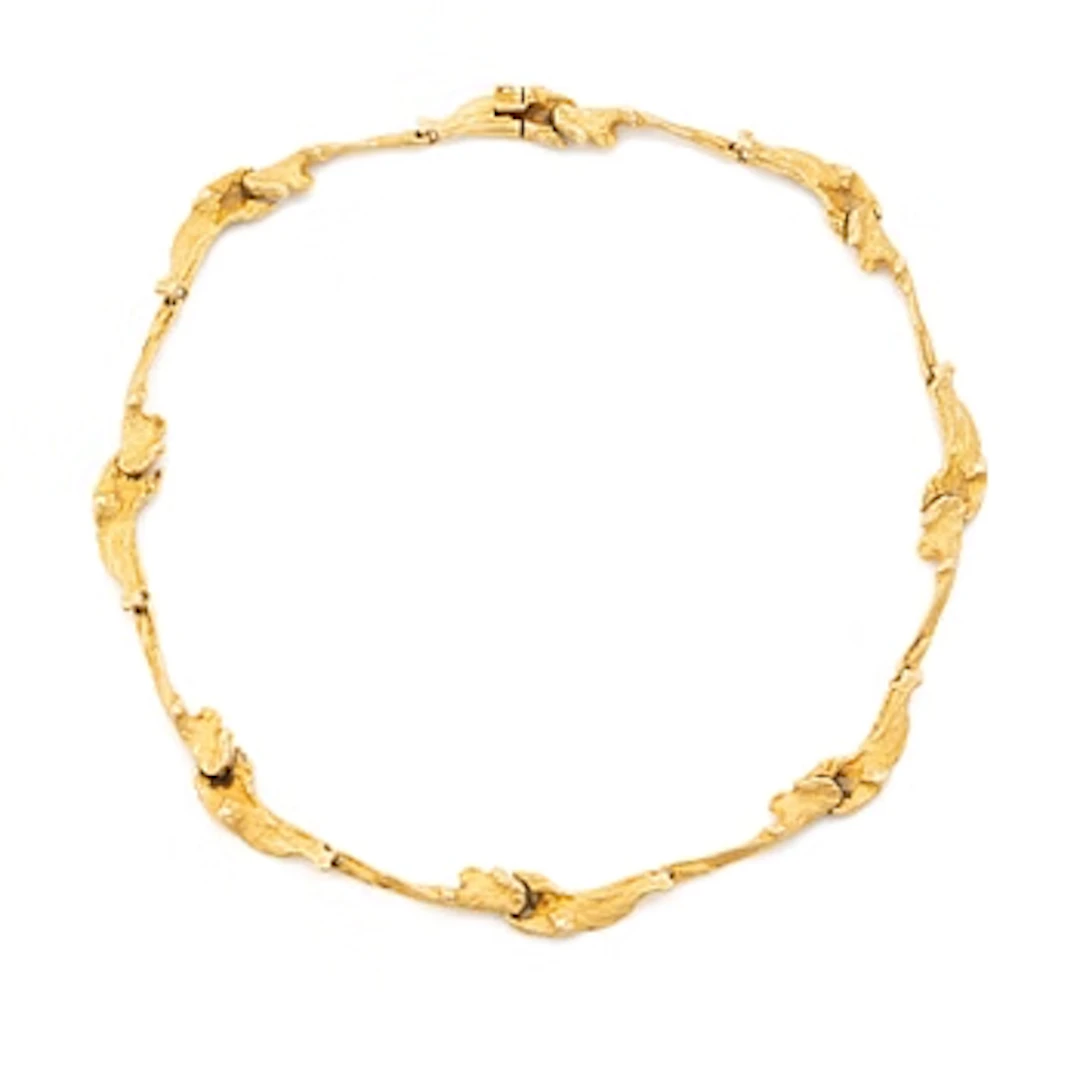 Björn Weckström, necklace, 18K gold, “Mariehand”, Lapponia.