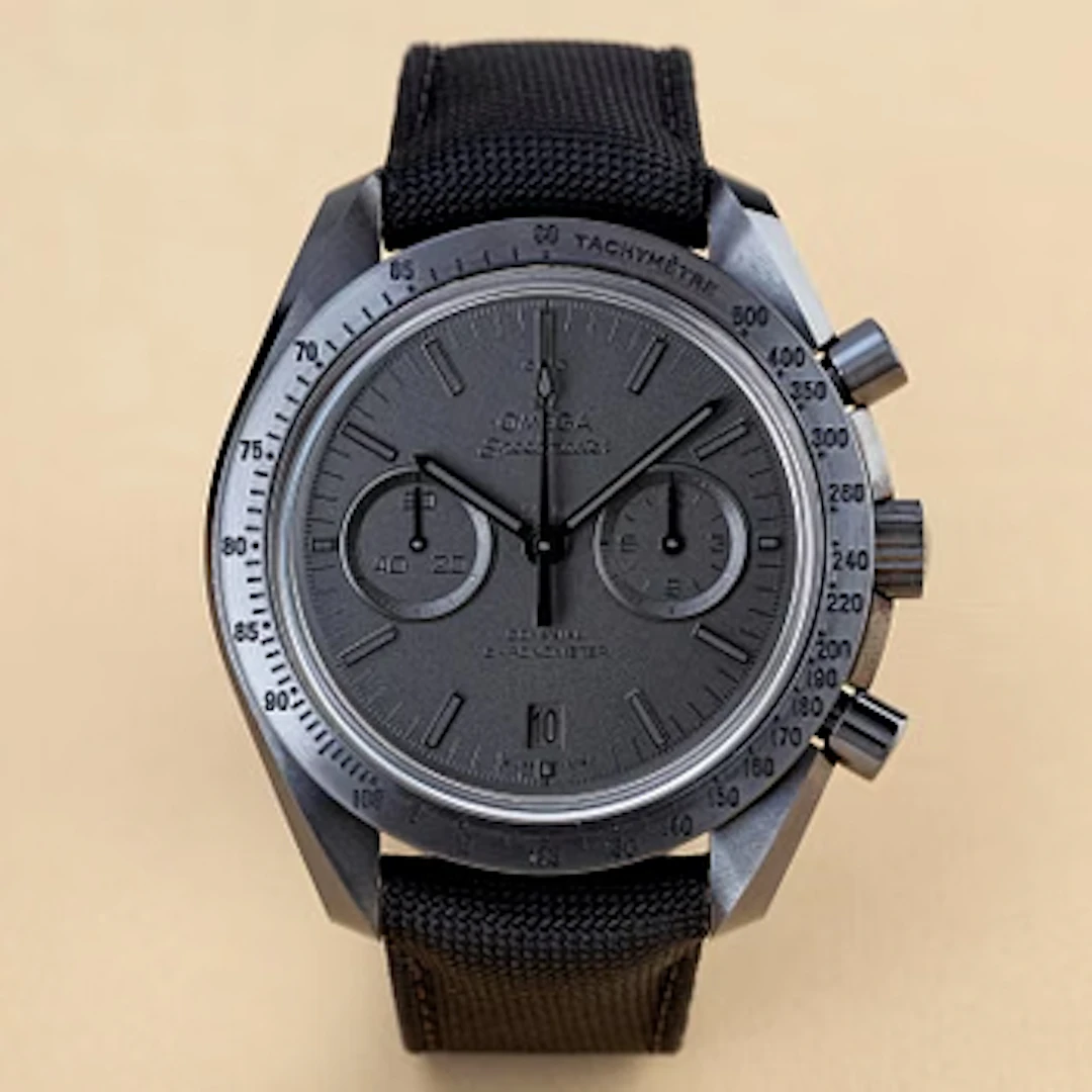 Omega, Speedmaster, Dark Side of the Moon, "Black Black", ca 2021.