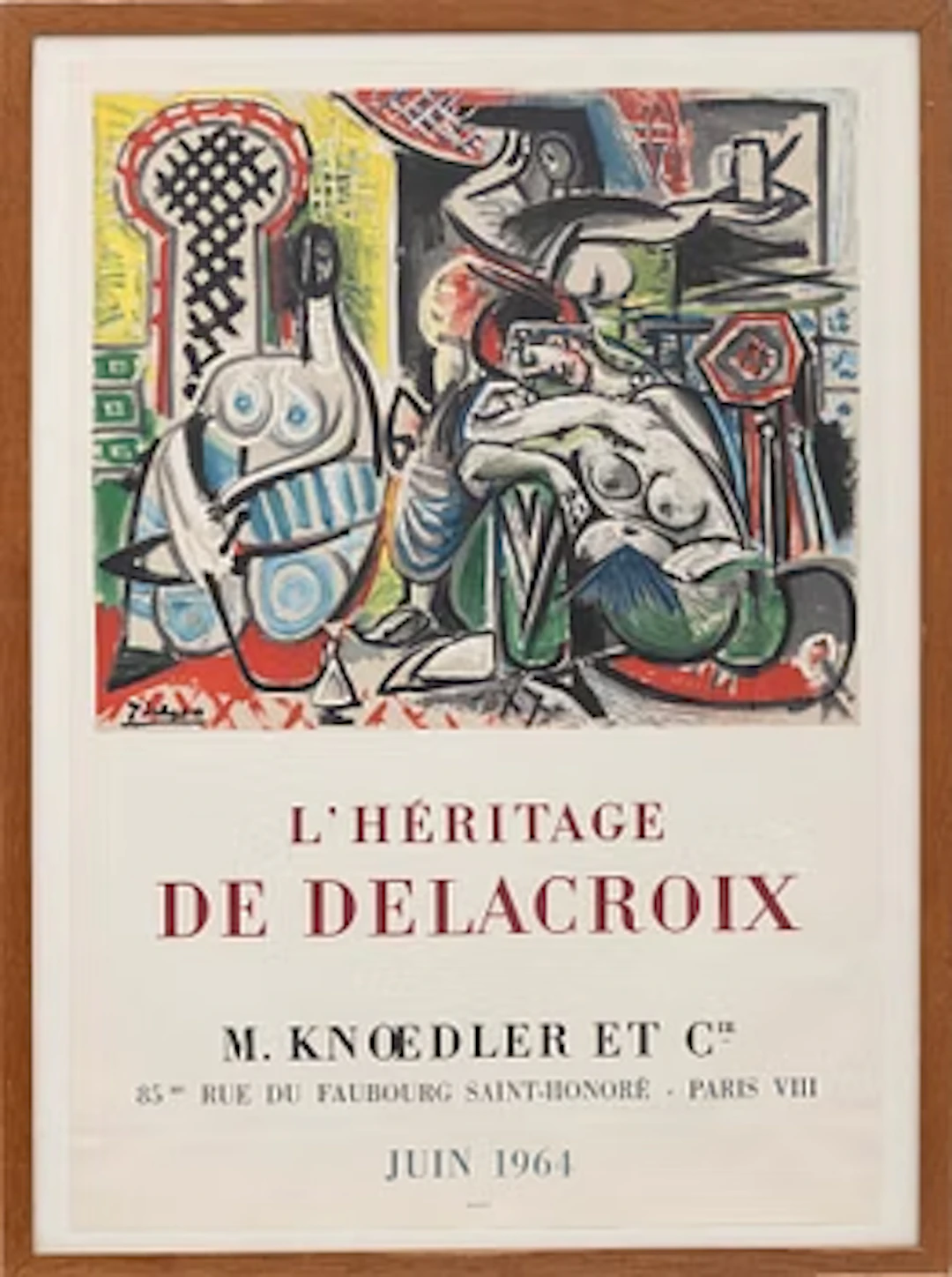 Pablo Picasso, after, ”L´Heritage de Delacroix" 1964.