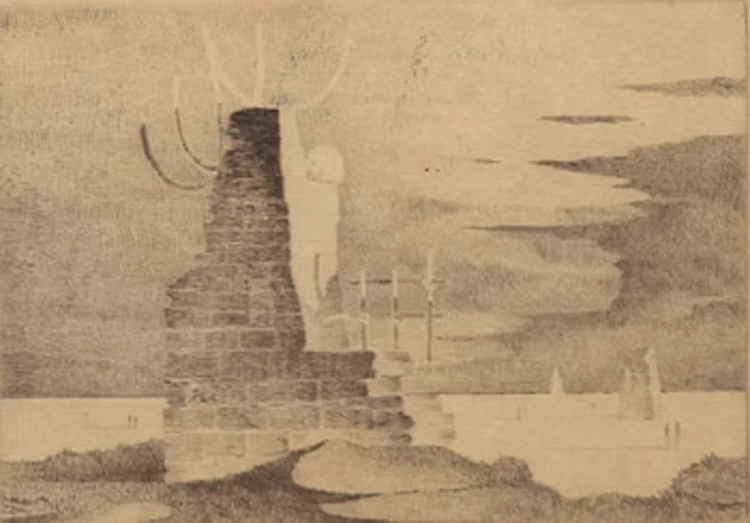 Sven Jonson, Surrealist landscape.