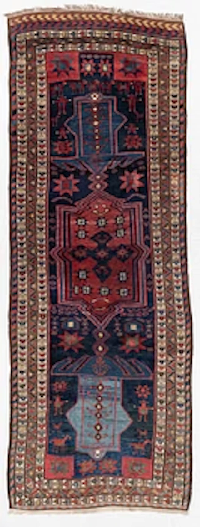 Carpet, antique Lori, approx. 325 x 125 cm.