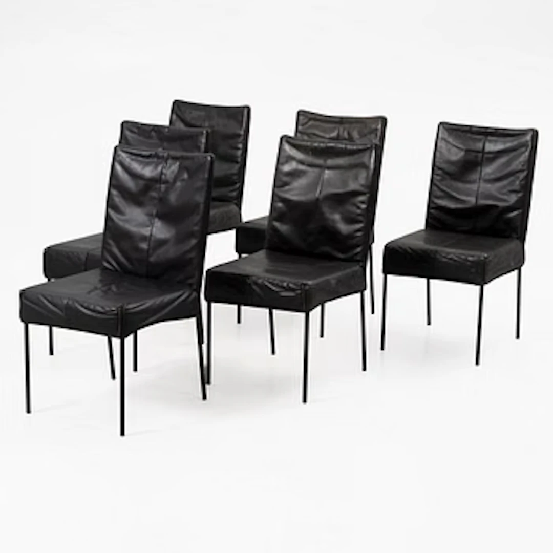 Gijs Papavoine, Chairs, six, “Spica”, Montis, latter half of the 20th century.