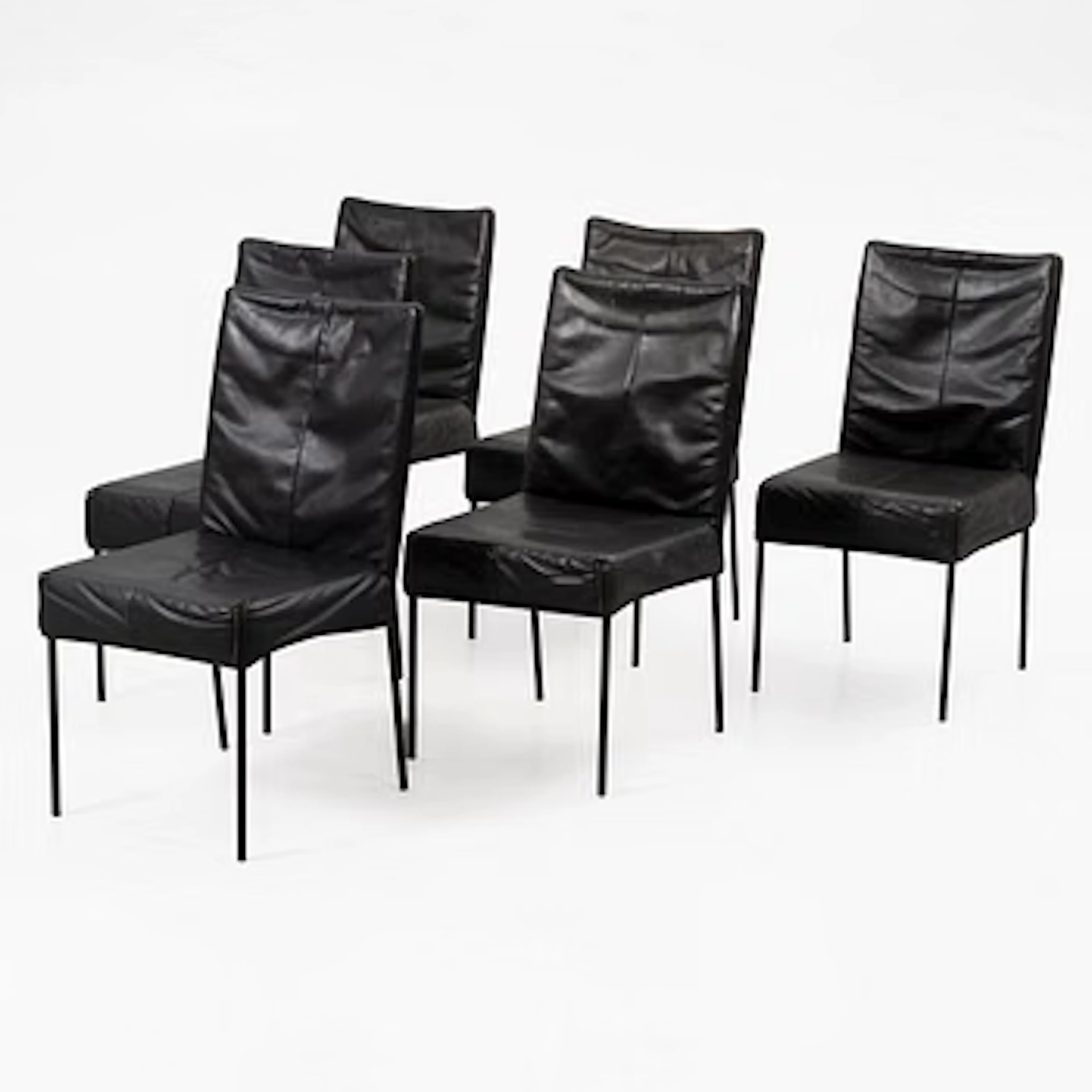 Gijs Papavoine, Chairs, six, “Spica”, Montis, latter half of the 20th century.