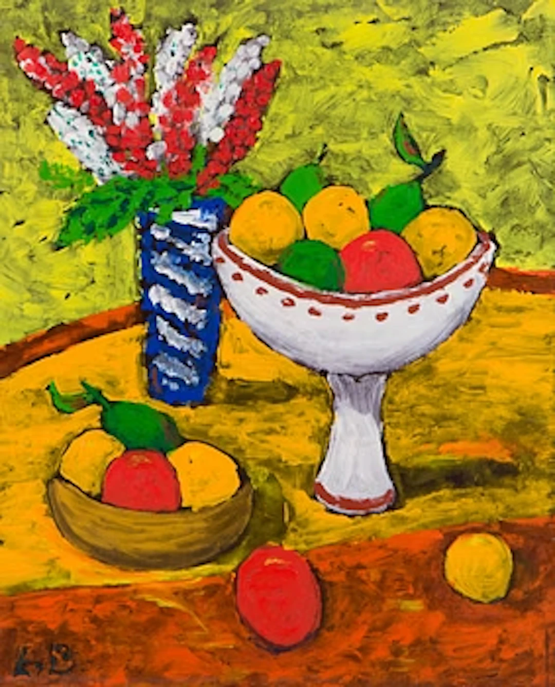 Eero von Boehm, Still Life with Fruits.
