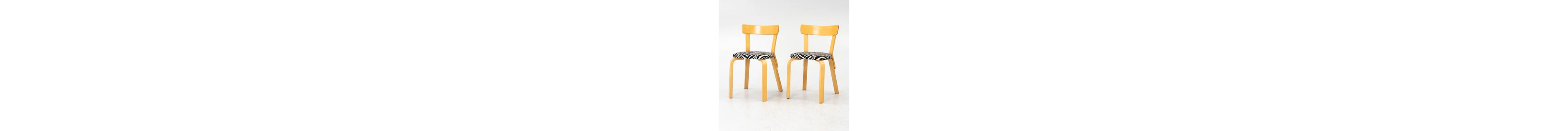 Alvar Aalto, a pair of chairs model 69, Artek, Finland, second half