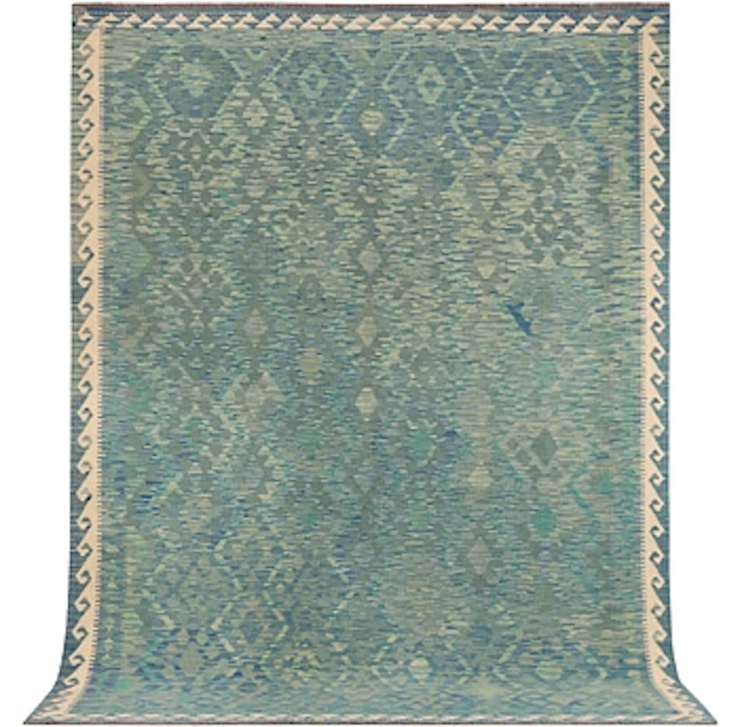 An Afghan kelim carpet, c. 293 x 214 cm.