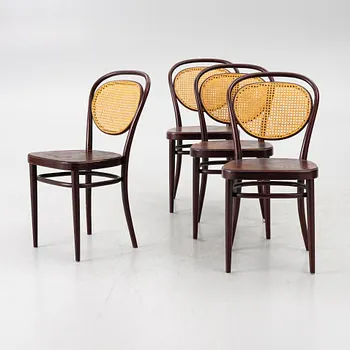 Four chairs, model 79, Thonet.