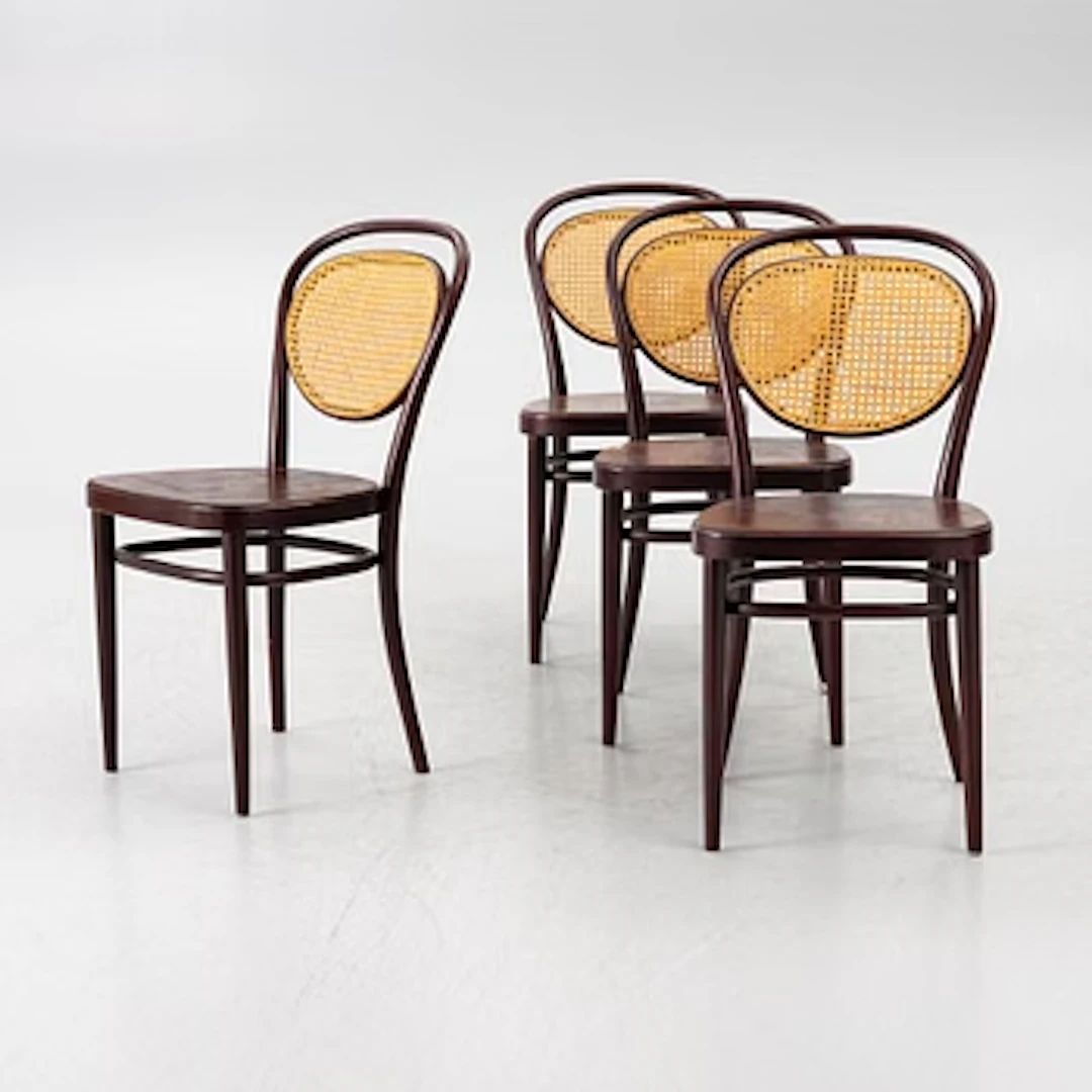 Four chairs, model 79, Thonet.