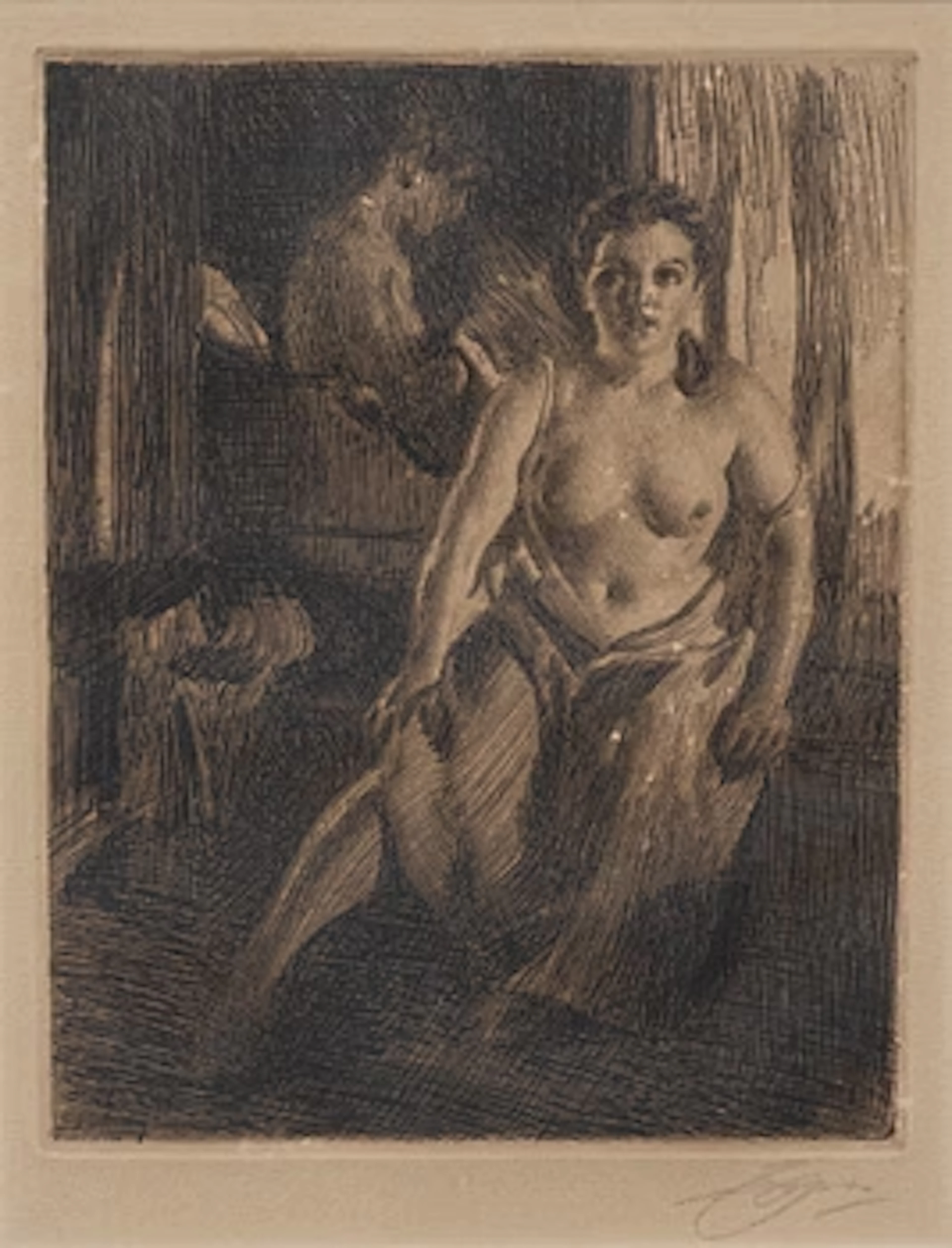 Anders Zorn, "Sängpallen".