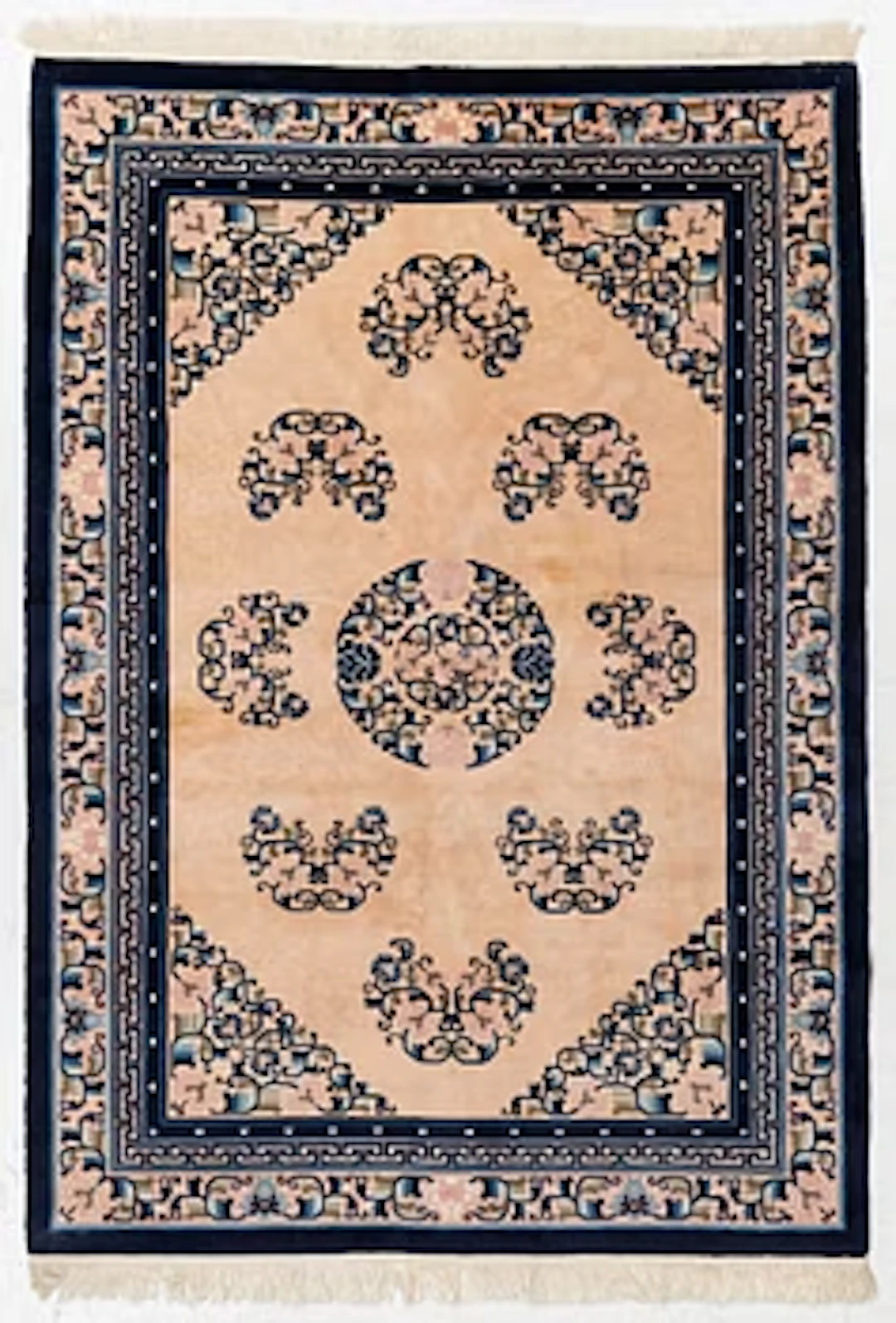 Rug, old Chinese, antique finish, approx. 250 x 175 cm.