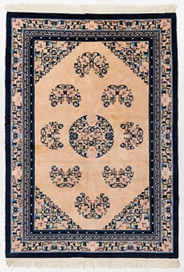 Rug, old Chinese, antique finish, approx. 250 x 175 cm.