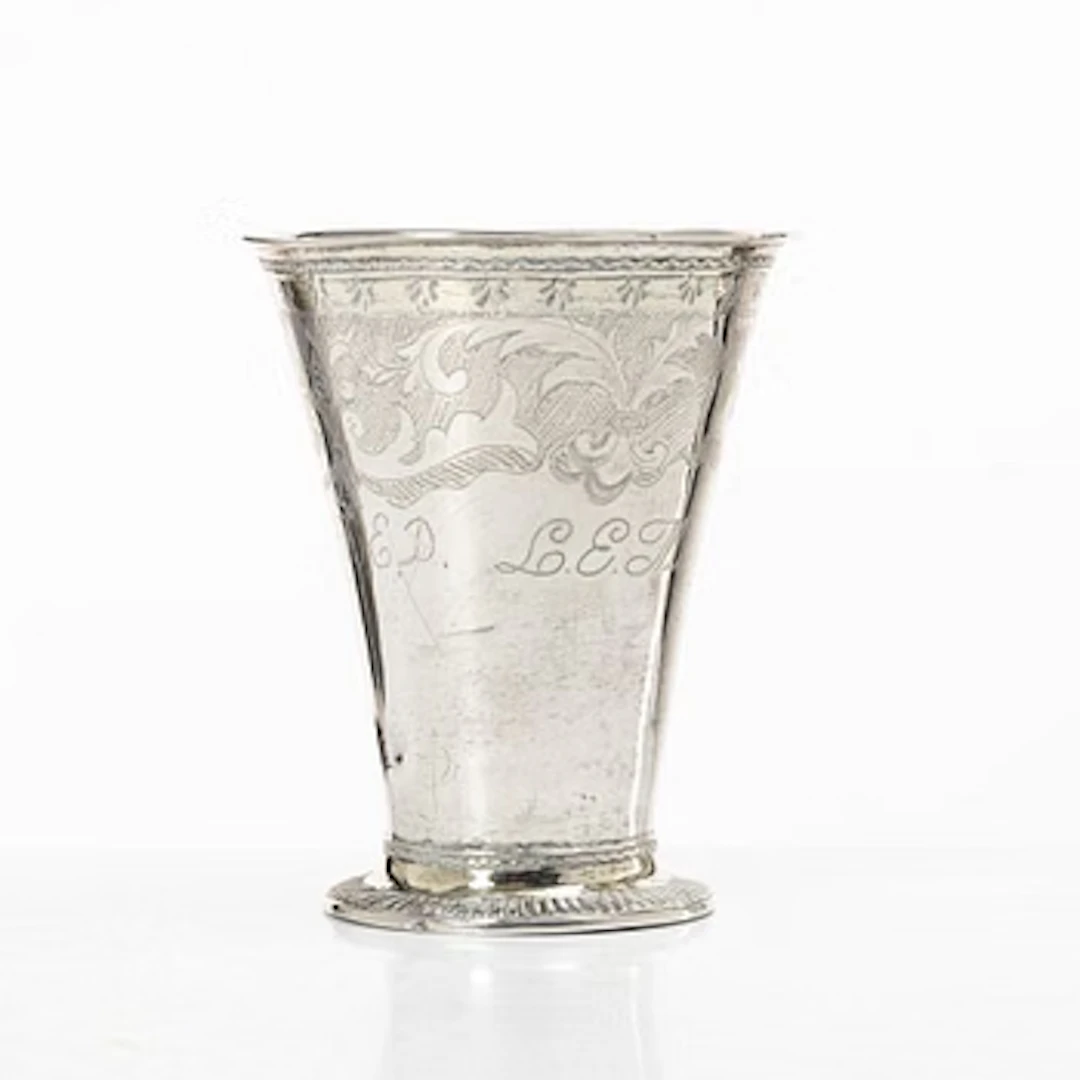A Swedish Rococo silver beaker, mark of Elias Noreus, Östhammar 1760.