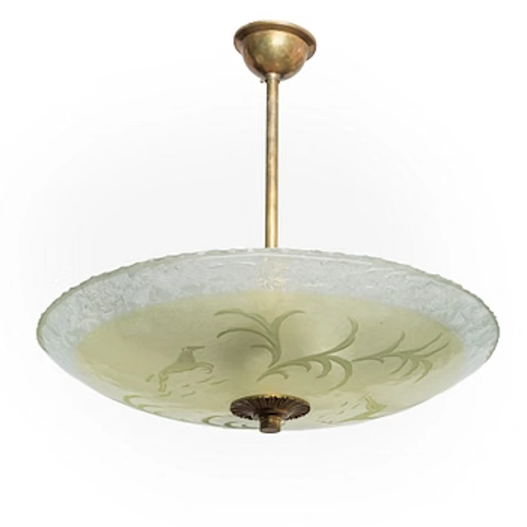 Ceiling lamp, 1930s/40s.