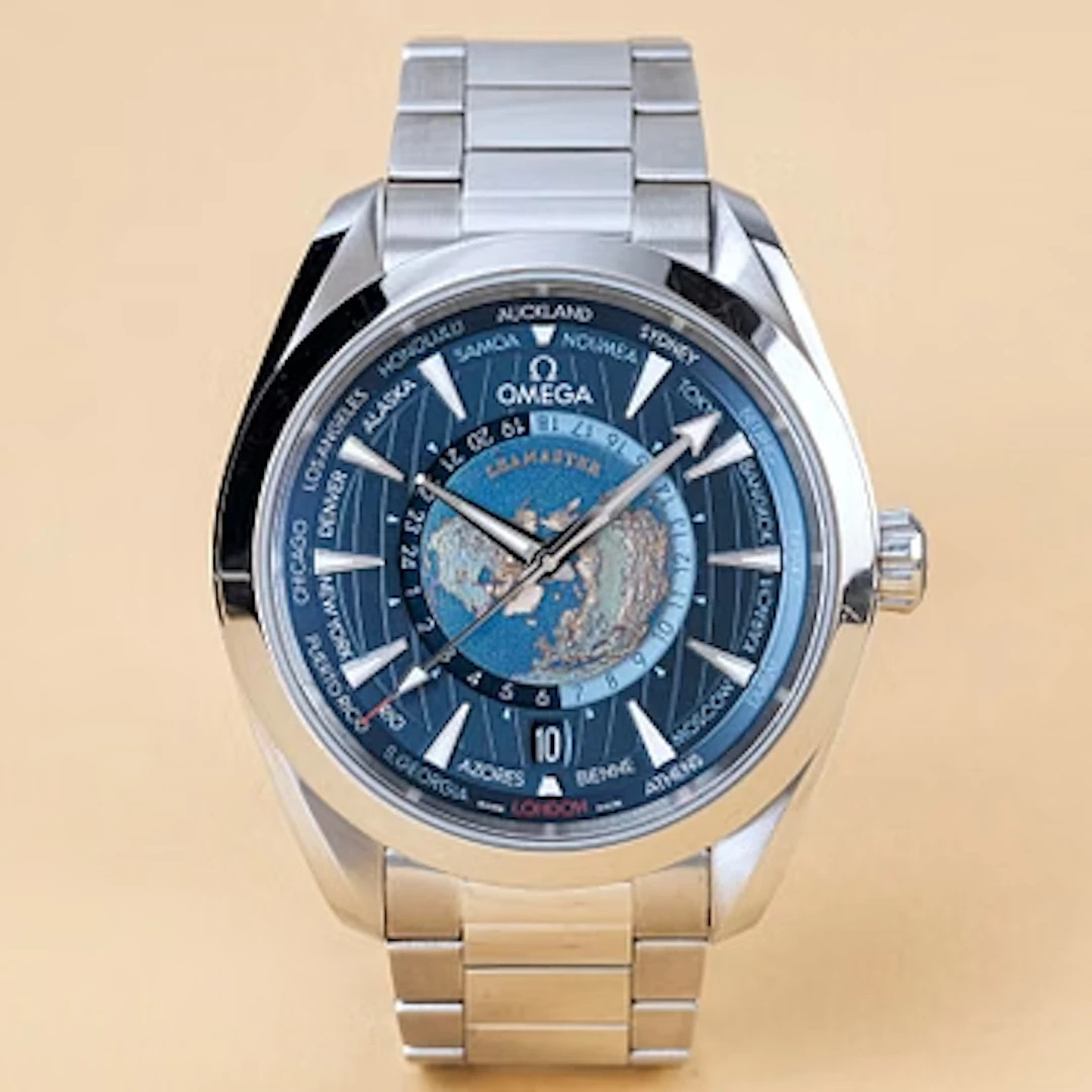 Omega, Seamaster Aqua Terra 150M Co-Axial Master Chronometer GMT Worldtimer