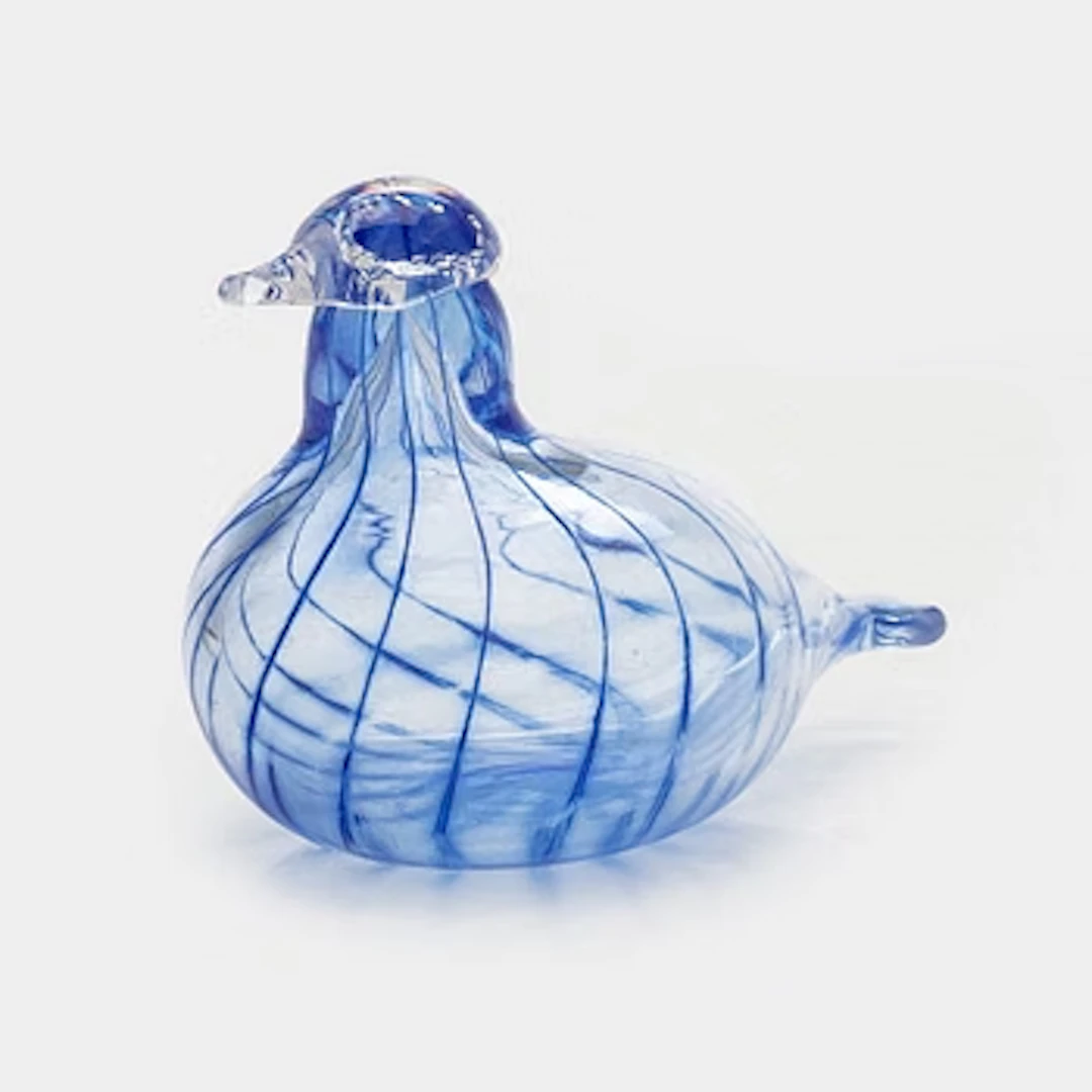 Oiva Toikka, a glass bird, signed Oiva Toikka Nuutajärvi NIB.