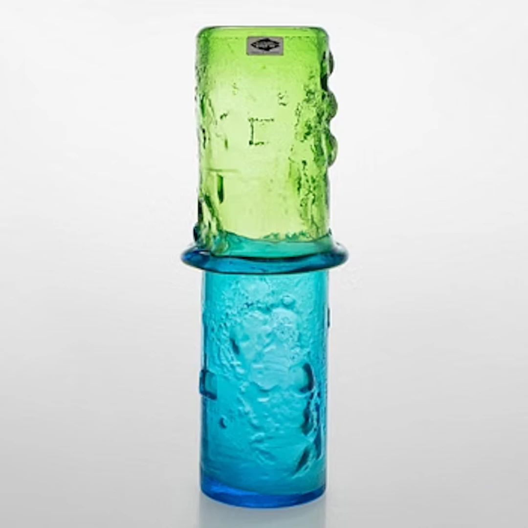 Oiva Toikka, A signed 'N 480' vase from Nuutajärvi Notsjö Finland.