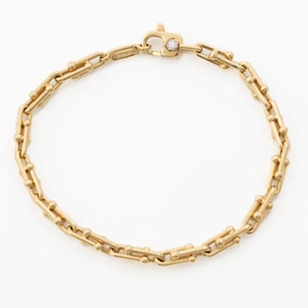 Chimento, bracelet, 18K gold with a brilliant-cut diamond.