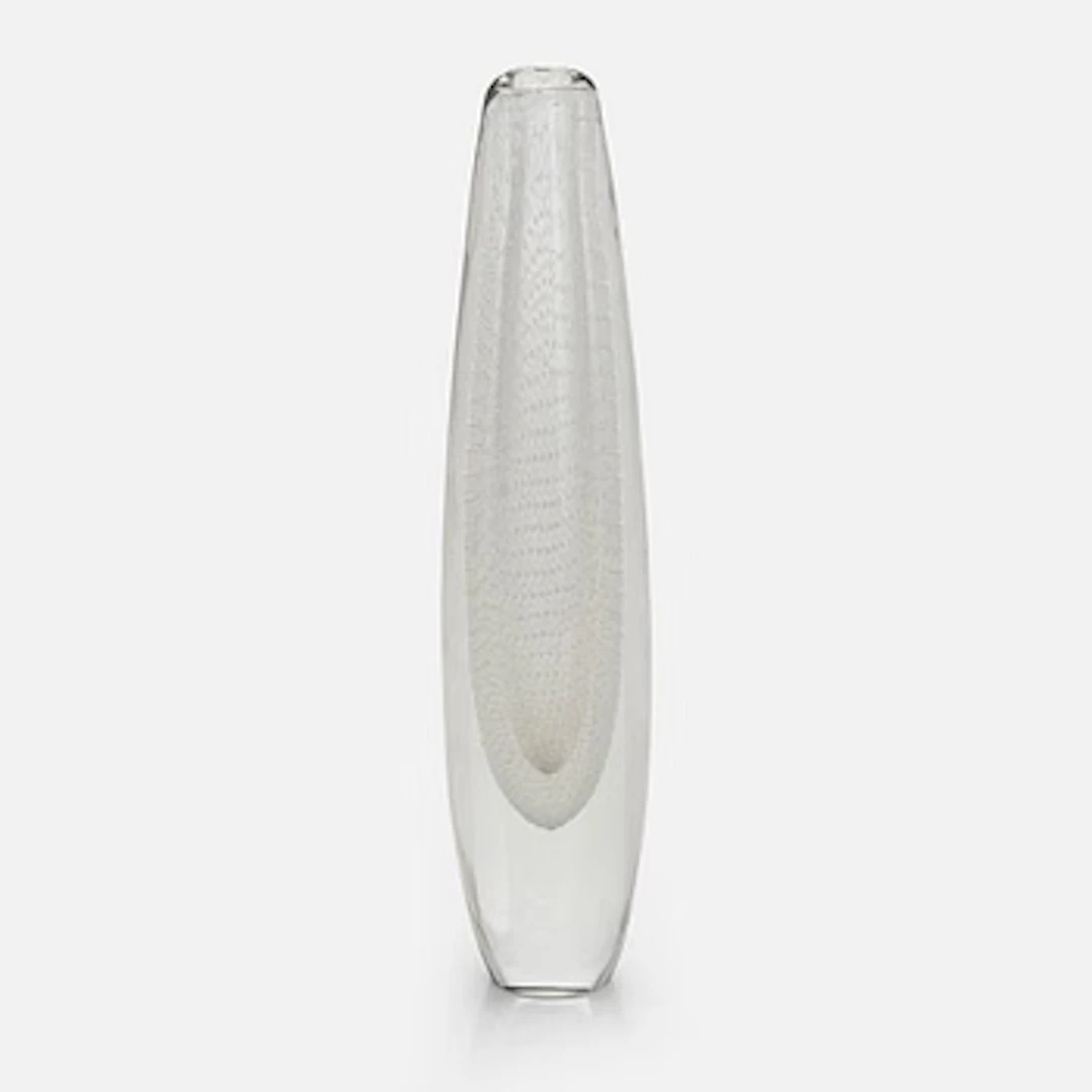 Gunnel Nyman, a model 'GN 31' glass vase, signed G. Nyman Nuutajärvi