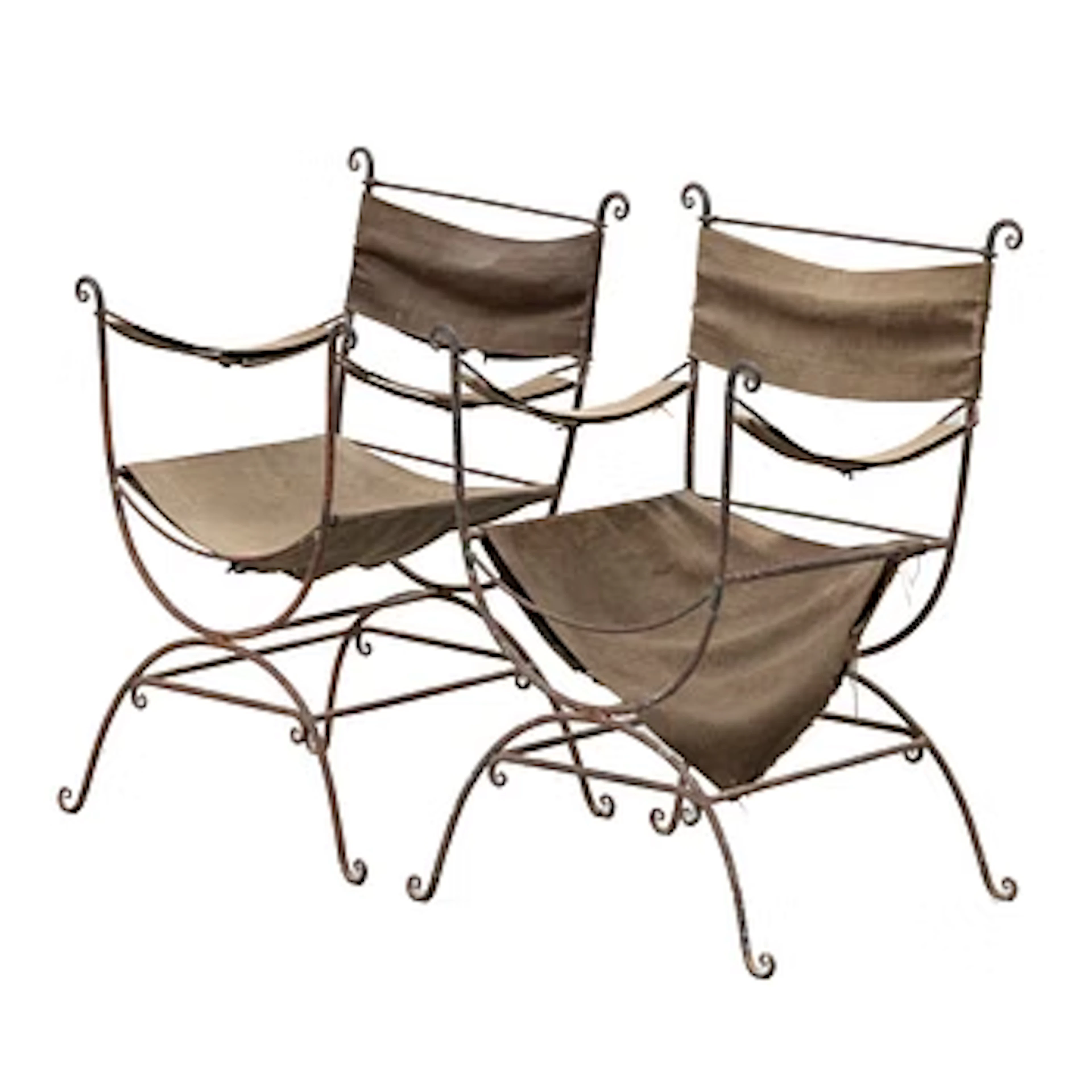 Armchairs, a pair, 20th century.