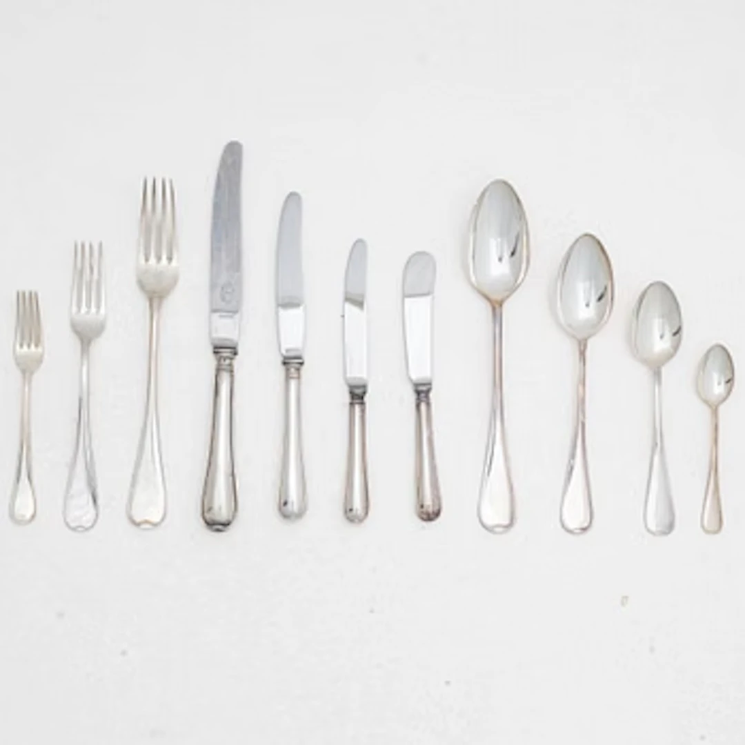 Cutlery set, 149 pieces, silver, “Svensk” pattern, including CG Hallberg