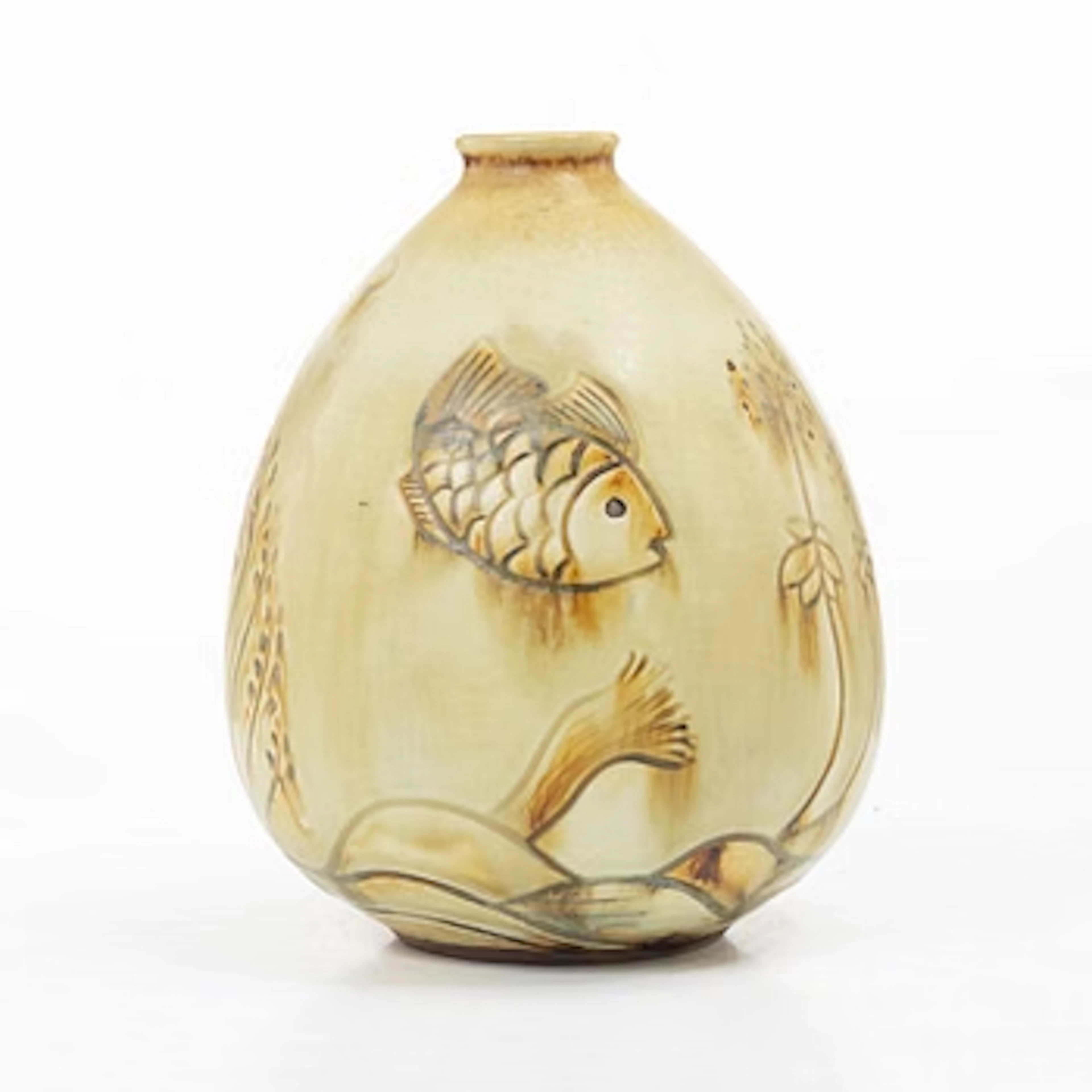 Gertrud Lönegren, a stoneware vase, Rörstrand 1930s-40s.