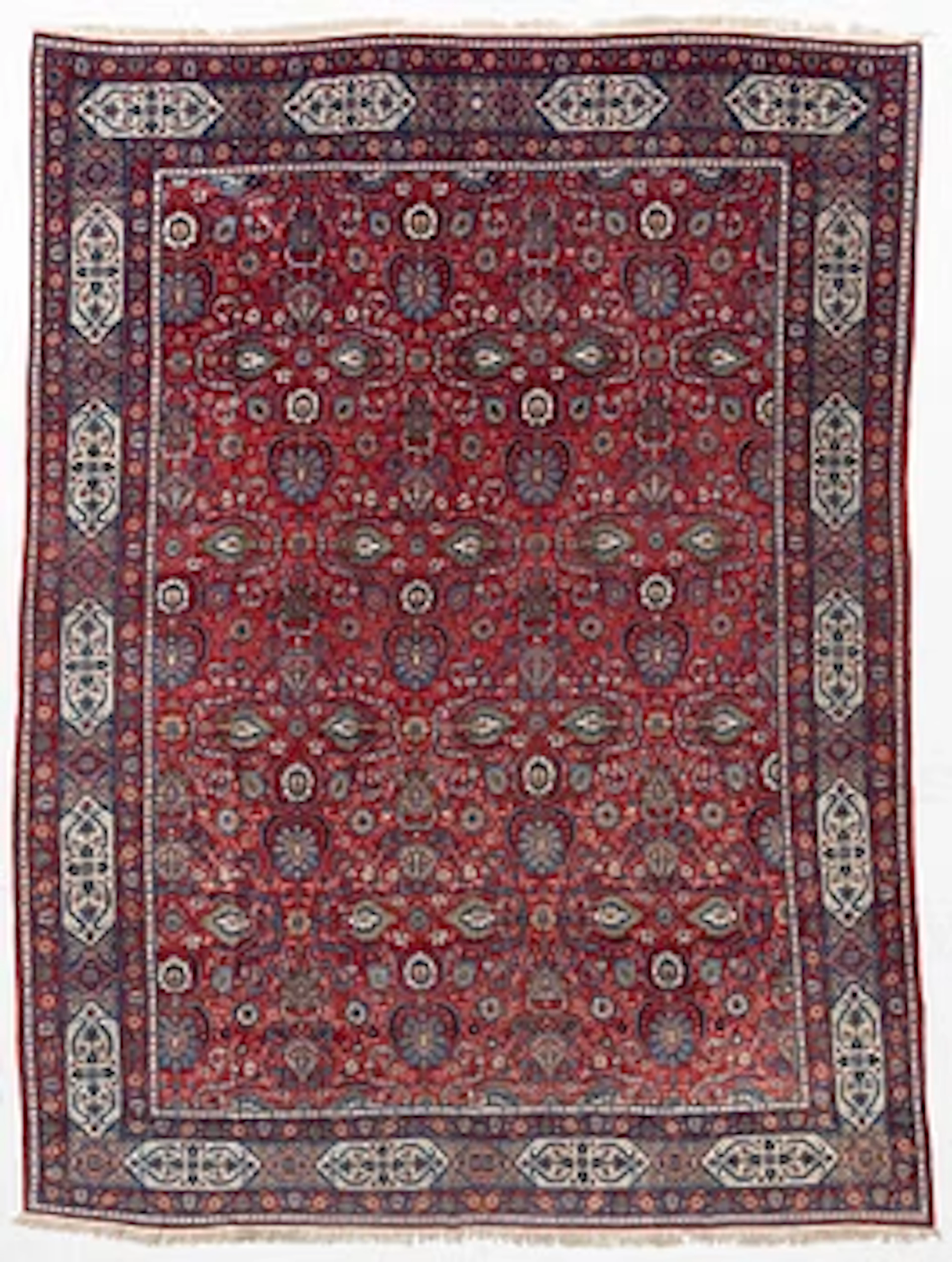 Rug, yazd, old, 365 x 270 cm.