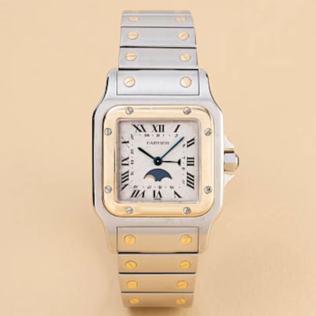 Cartier, Santos Galbée, "Moonphase", ca 1989.