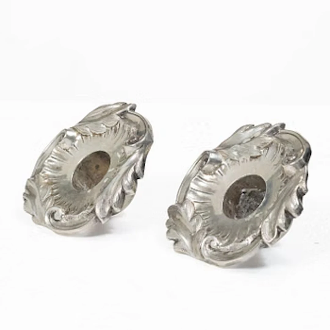Otto Lindeberg, candle sconces, a pair, silver, Stockholm 1866.