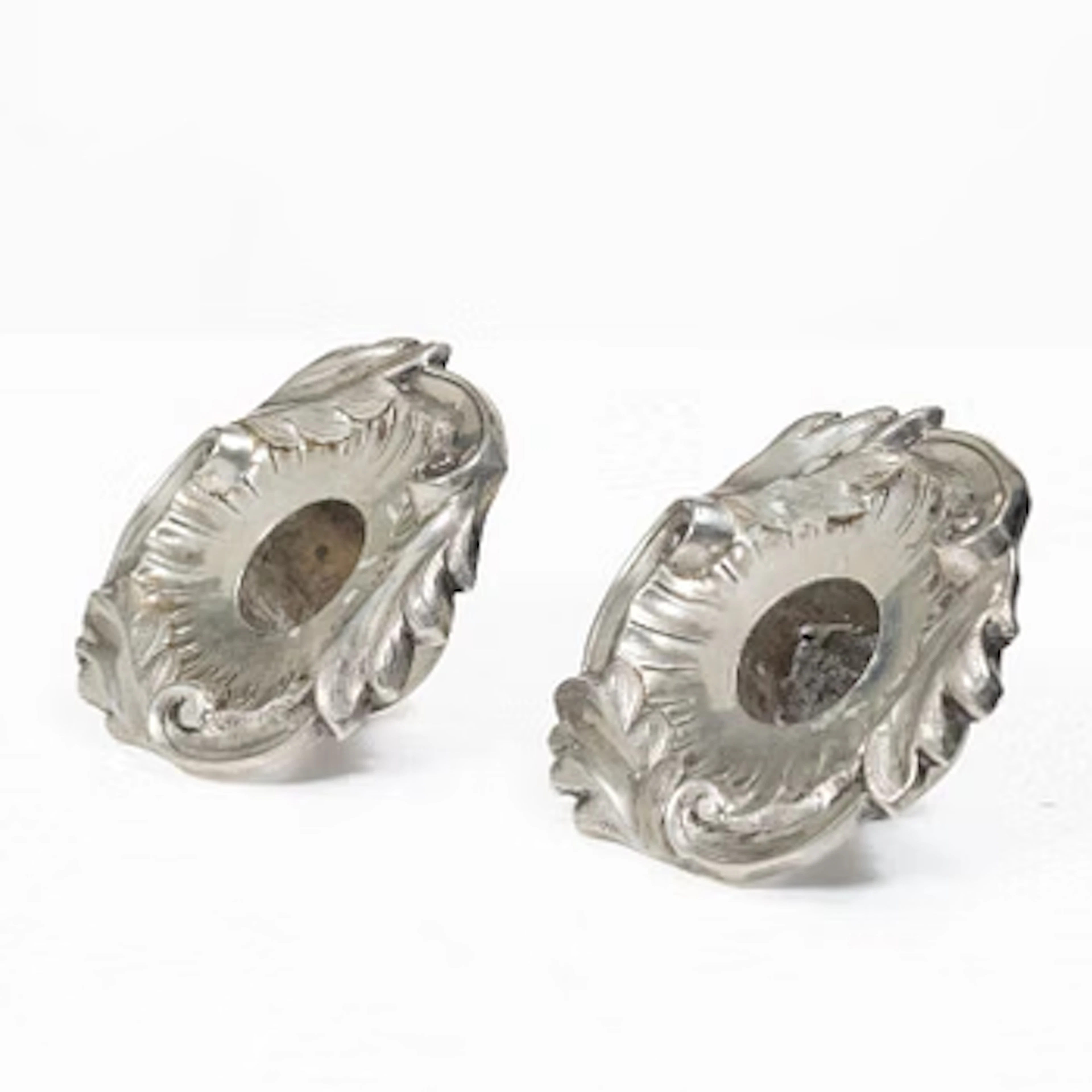 Otto Lindeberg, candle sconces, a pair, silver, Stockholm 1866.