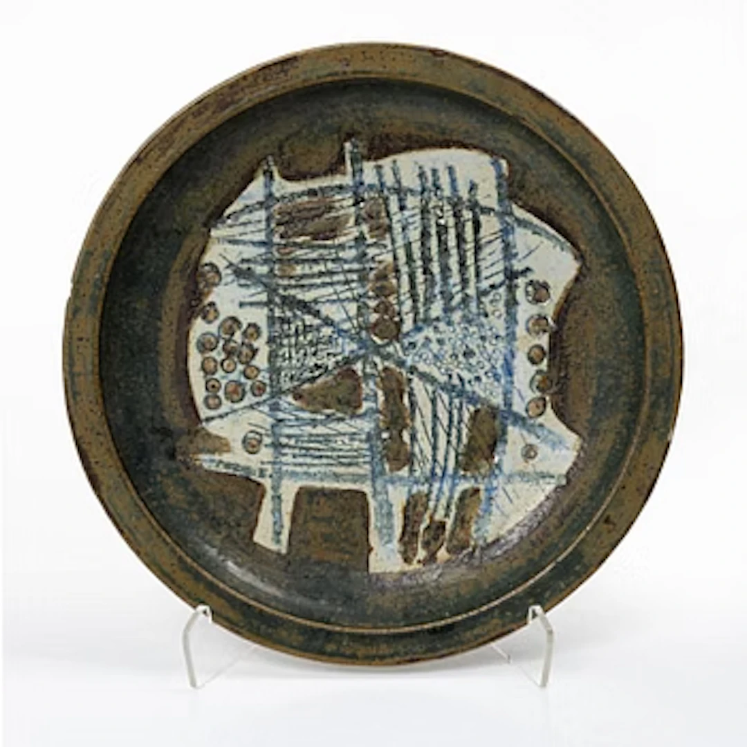 Lisa Larson, Unique stoneware dish, Gustavsberg Studio ca 1960.