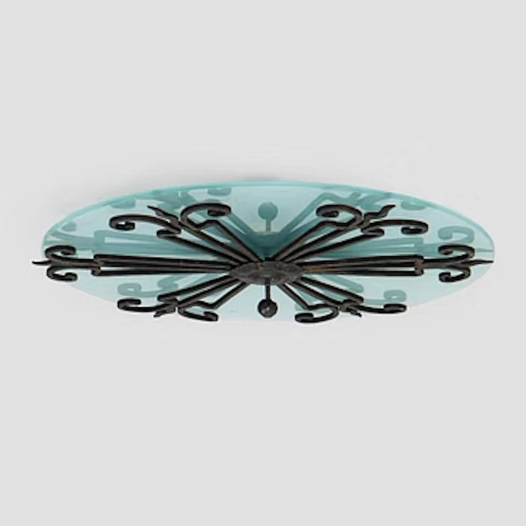 An early 20th century ceiling light.