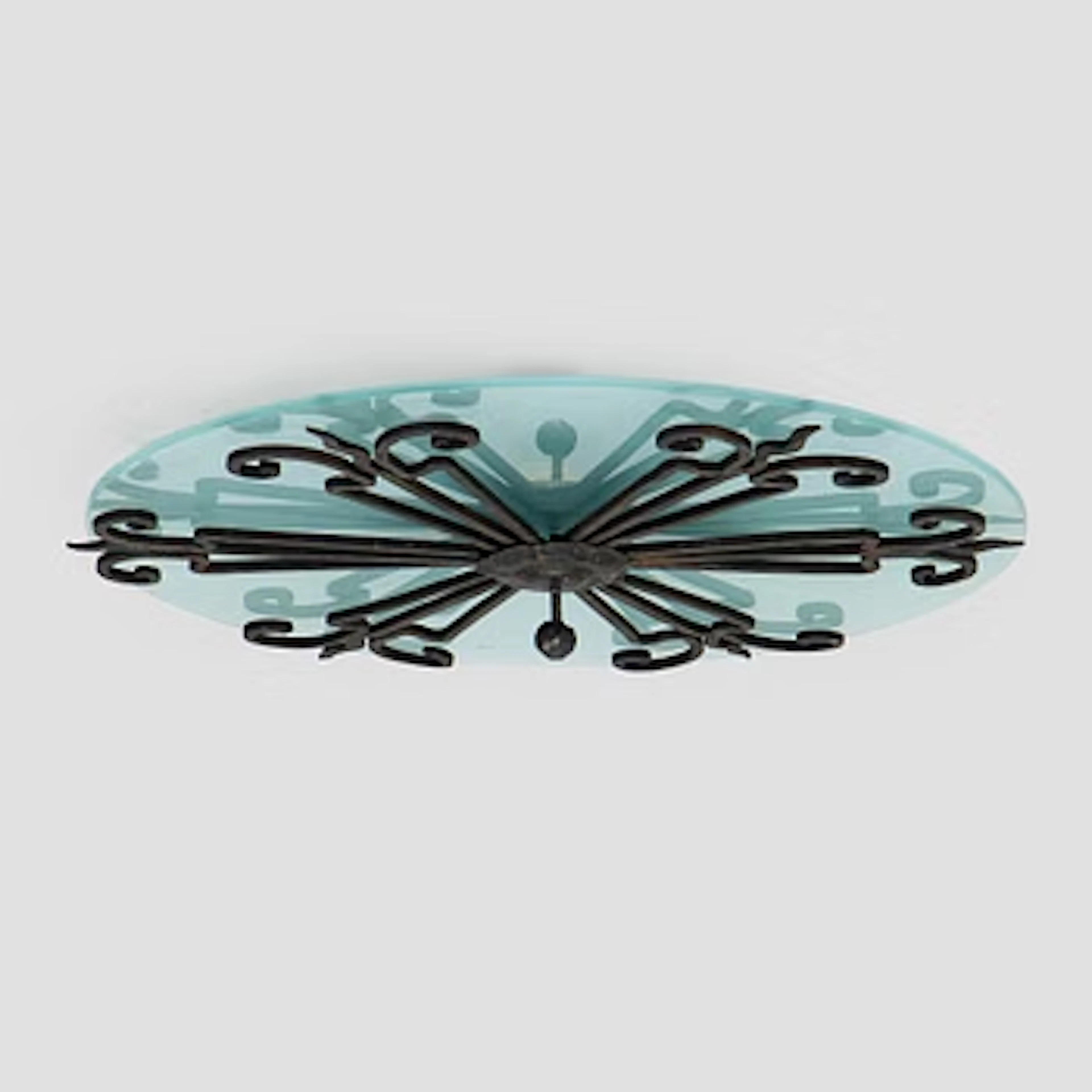 An early 20th century ceiling light.