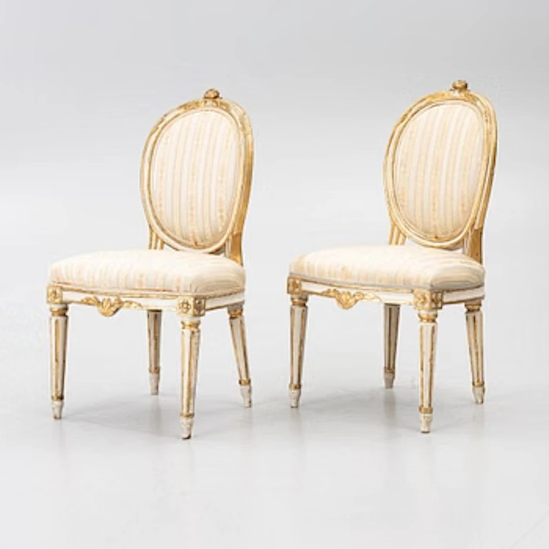 Chairs, a pair, Stockholm work, late 18th century, Gustavian, and
