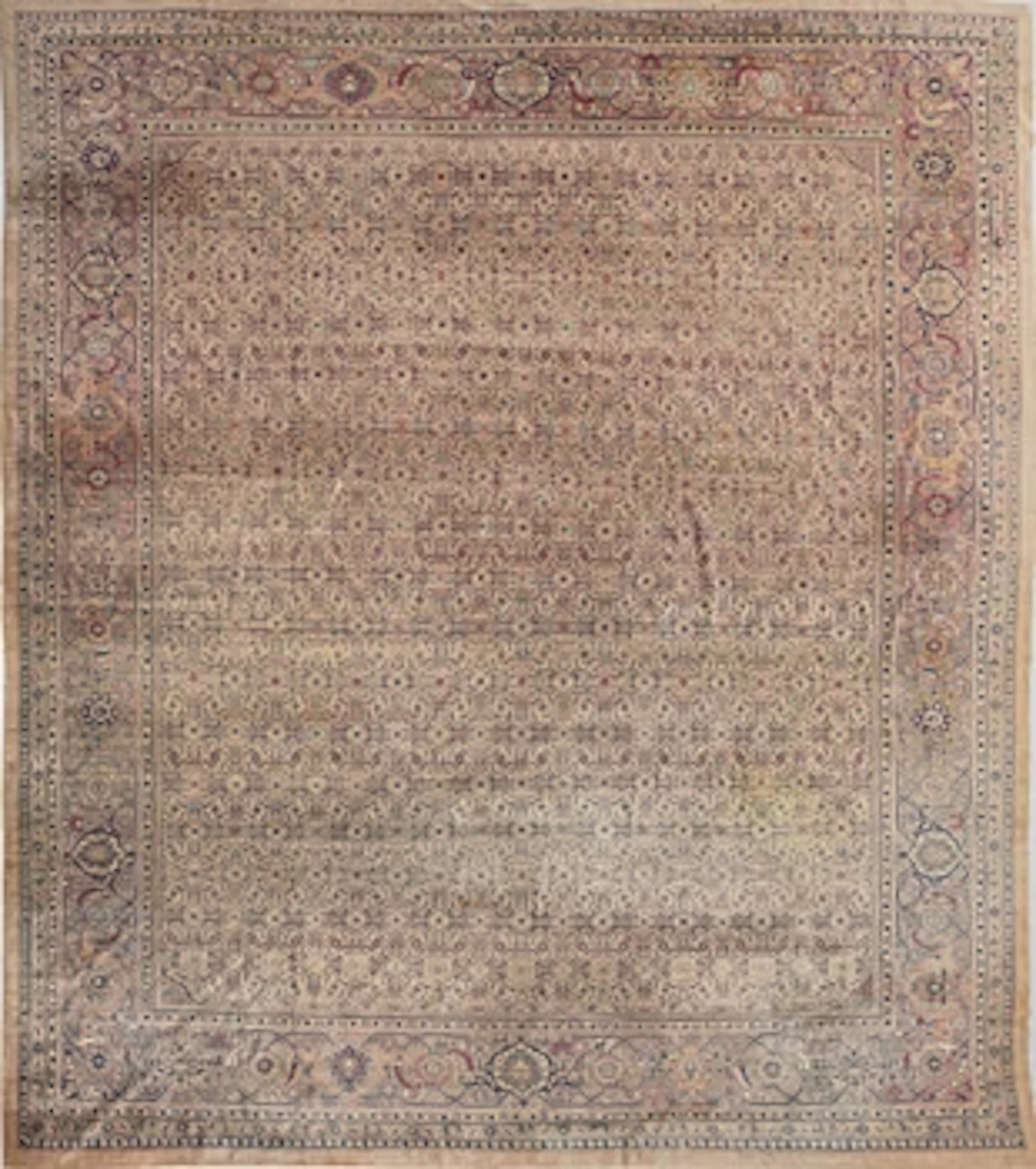 Carpet, antique Sarouk/Täbriz, approx. 510 x 417 metres.