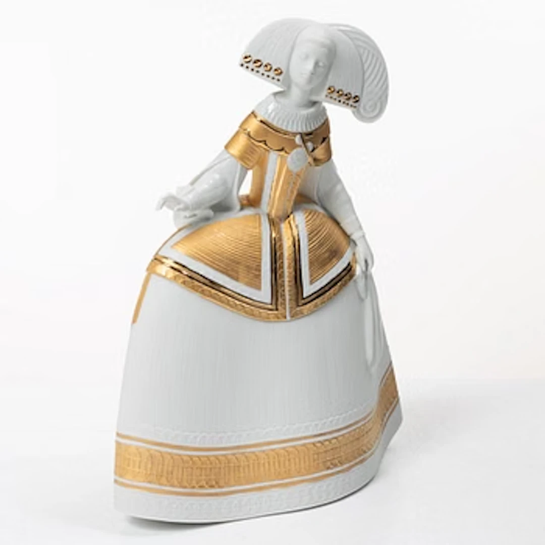 Marco Antonio Noguerón, porcelain figurine, “Utopia Menina”, model