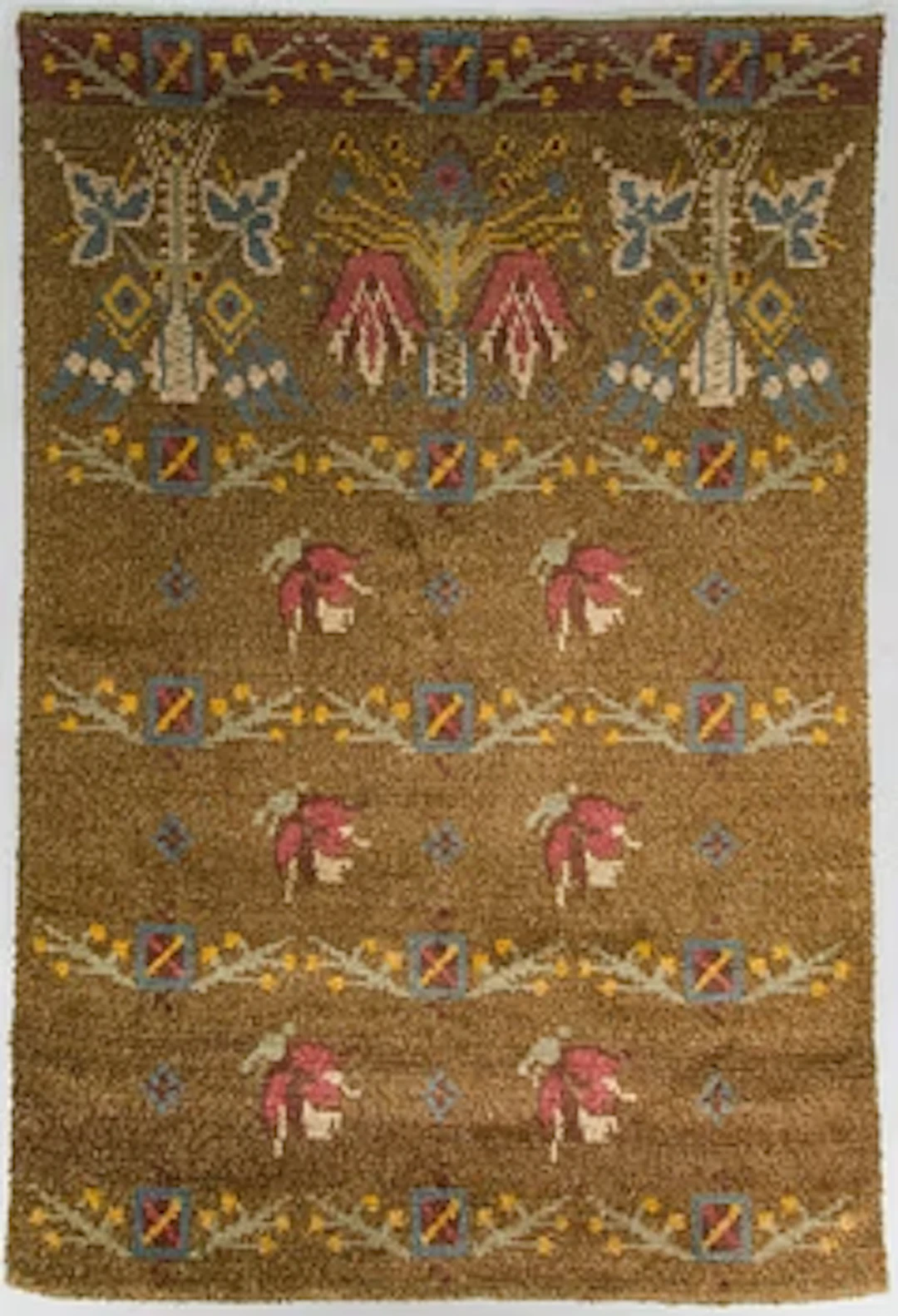 Bench rug, early 20th century. Circa 245 x1 60 cm.