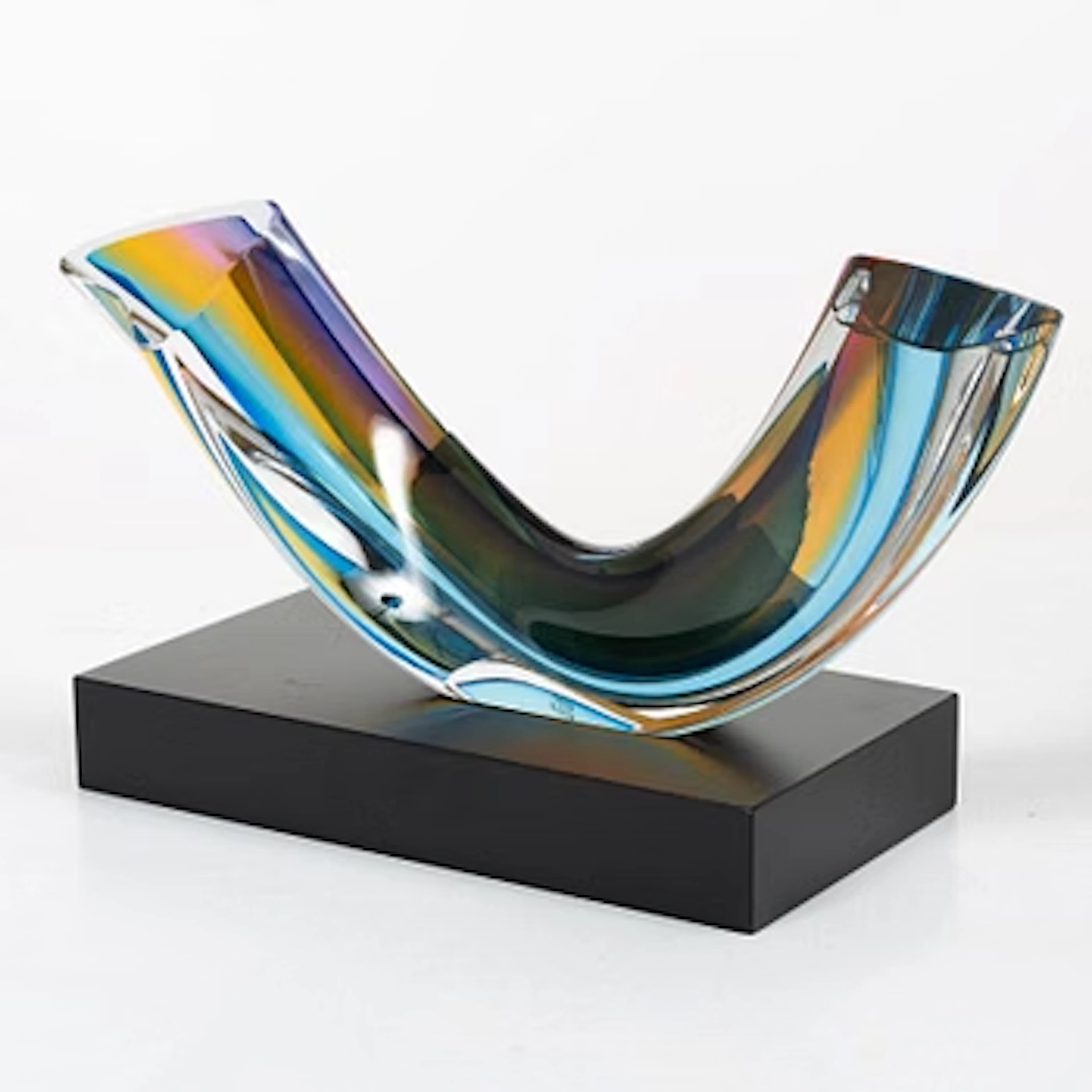Göran Wärff, a 'Fenomen Prisma' sculpture, Kosta Boda.