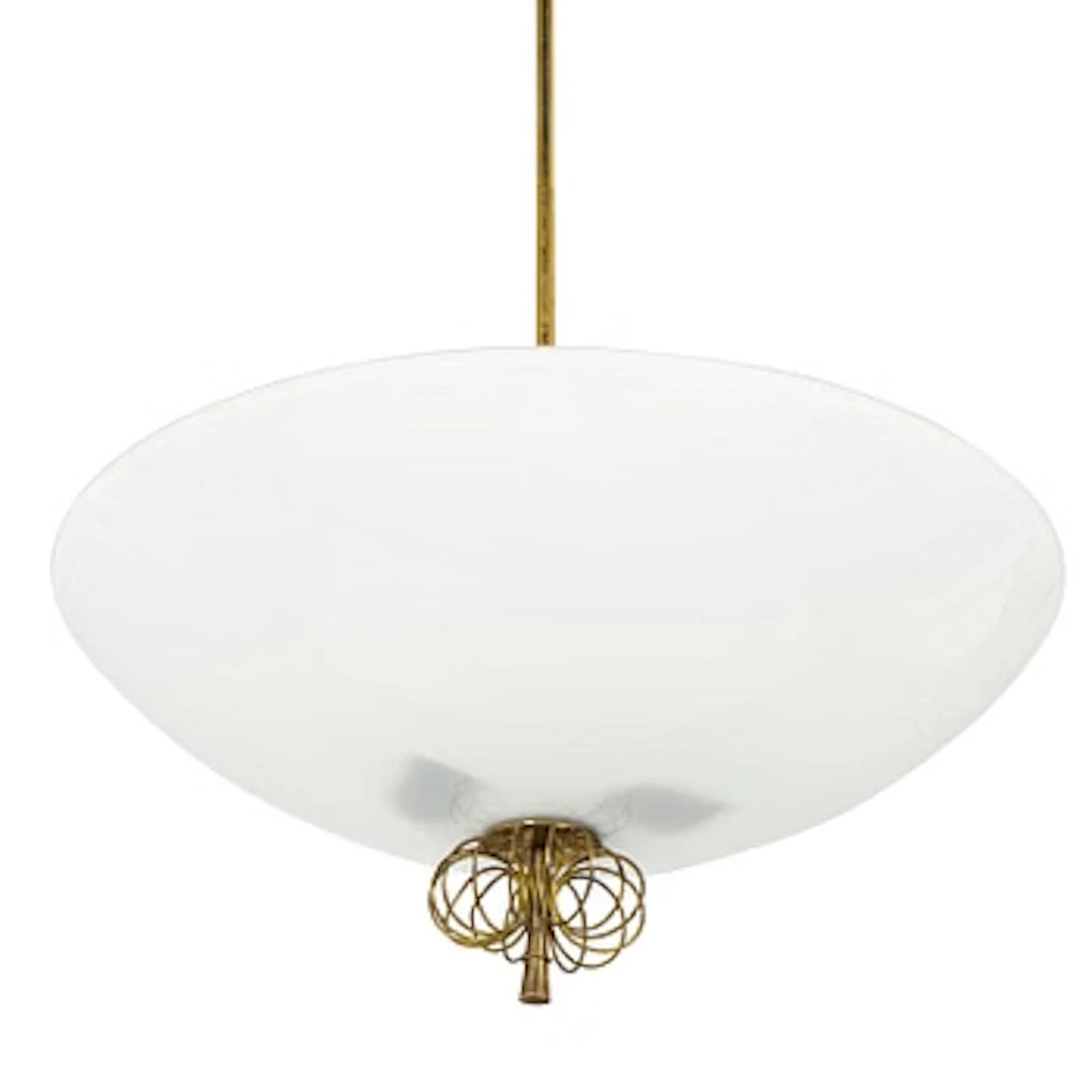 Paavo Tynell, a mid-20th century ceiling light for Taito, Finland.
