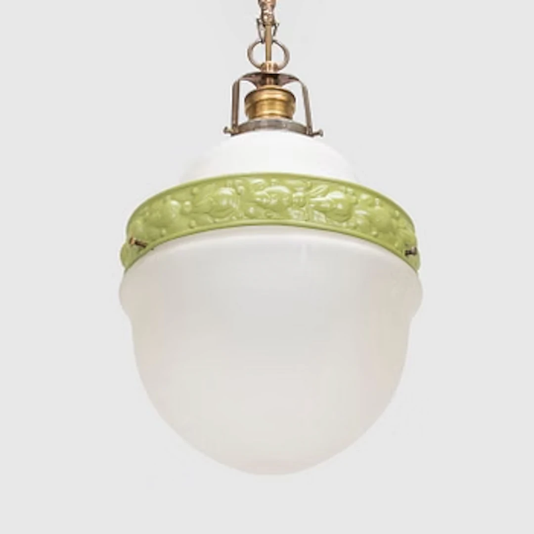 An early 20th century pendant light.