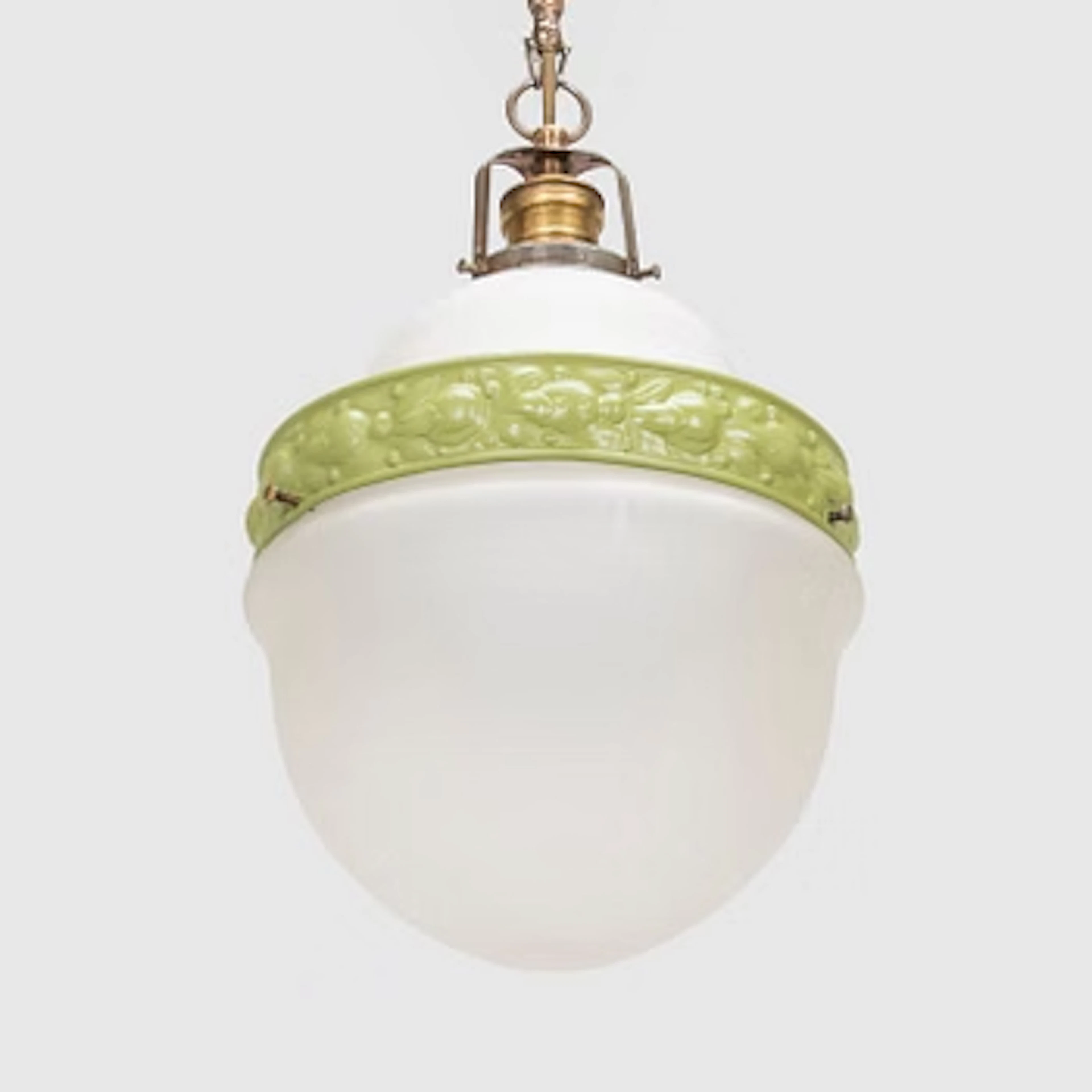 An early 20th century pendant light.