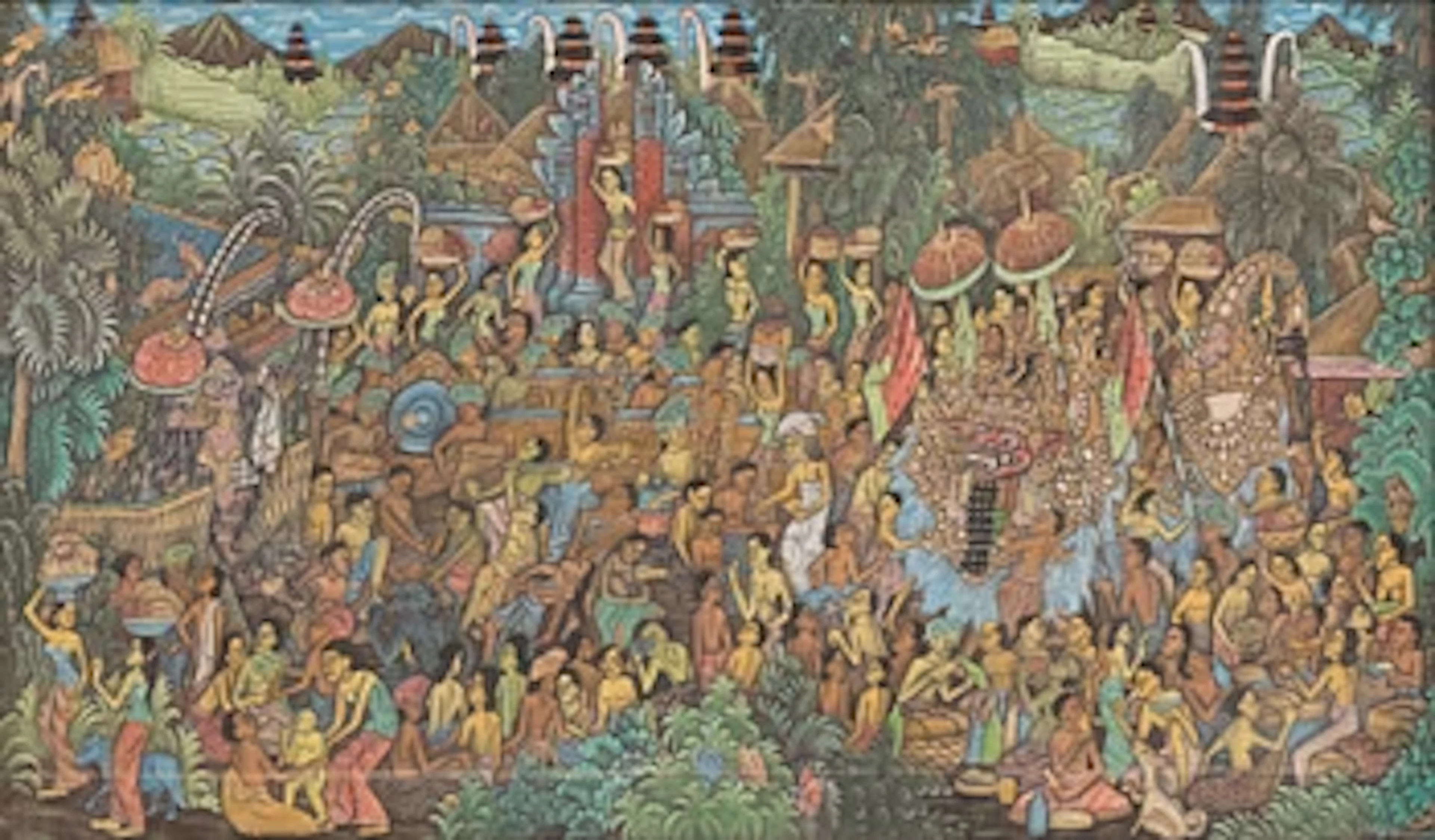 Unidentified artist, “Motif from Batuem”, Bali, 20th century.