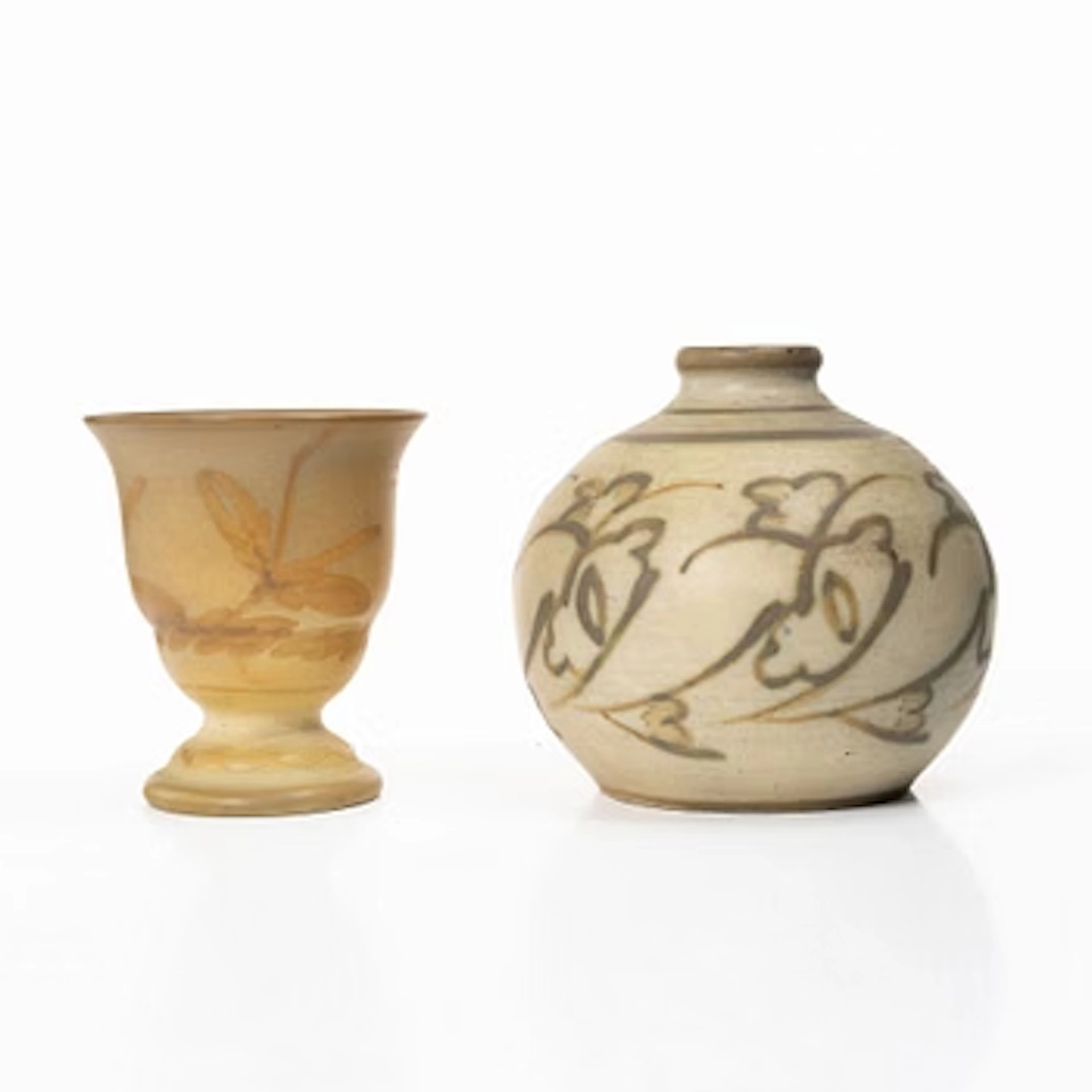Edgar Böckman, Two stoneware vases, circa 1920.